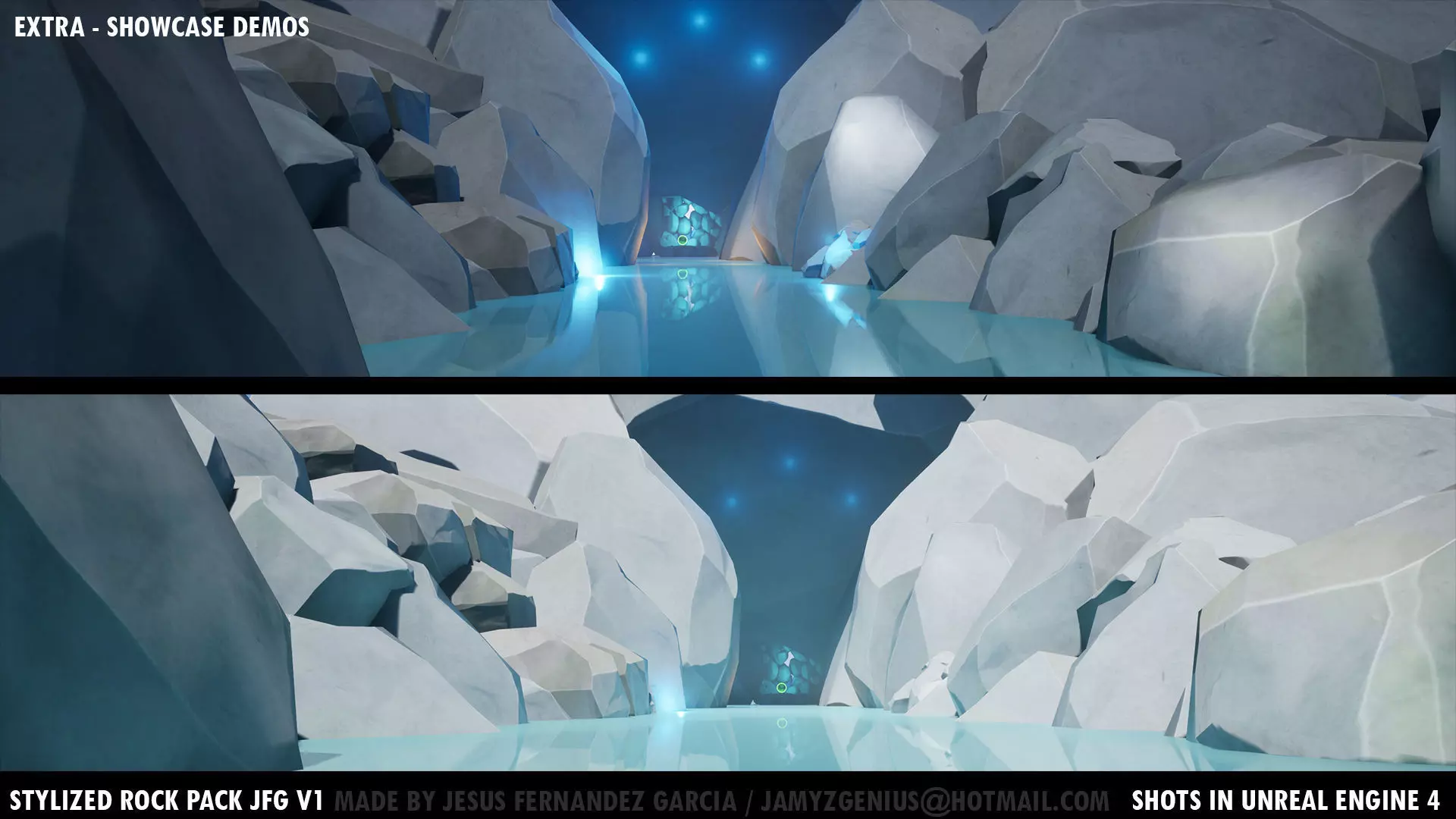 Stylized Rock Pack JFG V1 Low-poly 3D model_29