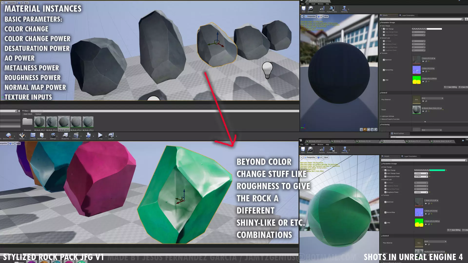 Stylized Rock Pack JFG V1 Low-poly 3D model_15