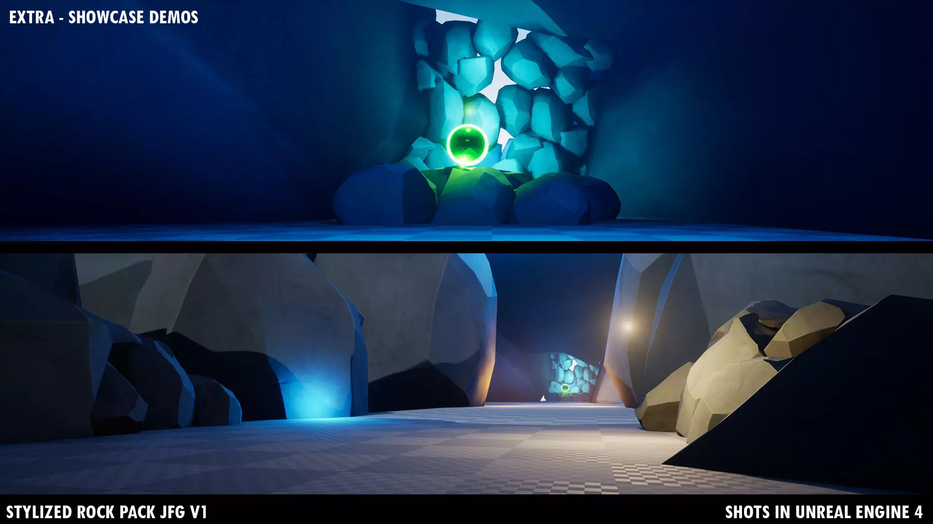 Stylized Rock Pack JFG V1 Low-poly 3D model_41