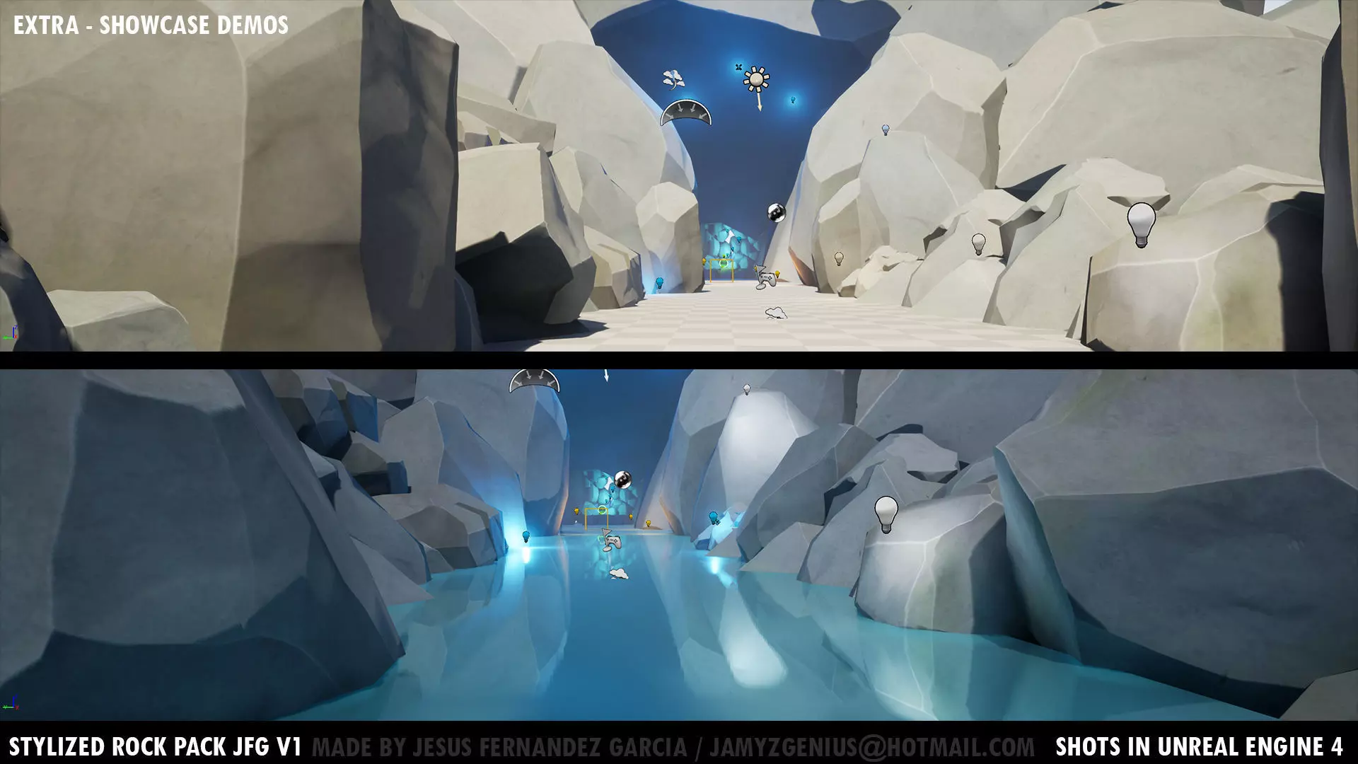 Stylized Rock Pack JFG V1 Low-poly 3D model_42