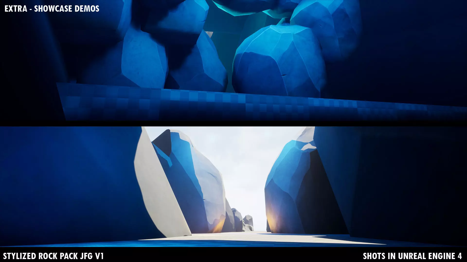 Stylized Rock Pack JFG V1 Low-poly 3D model_32