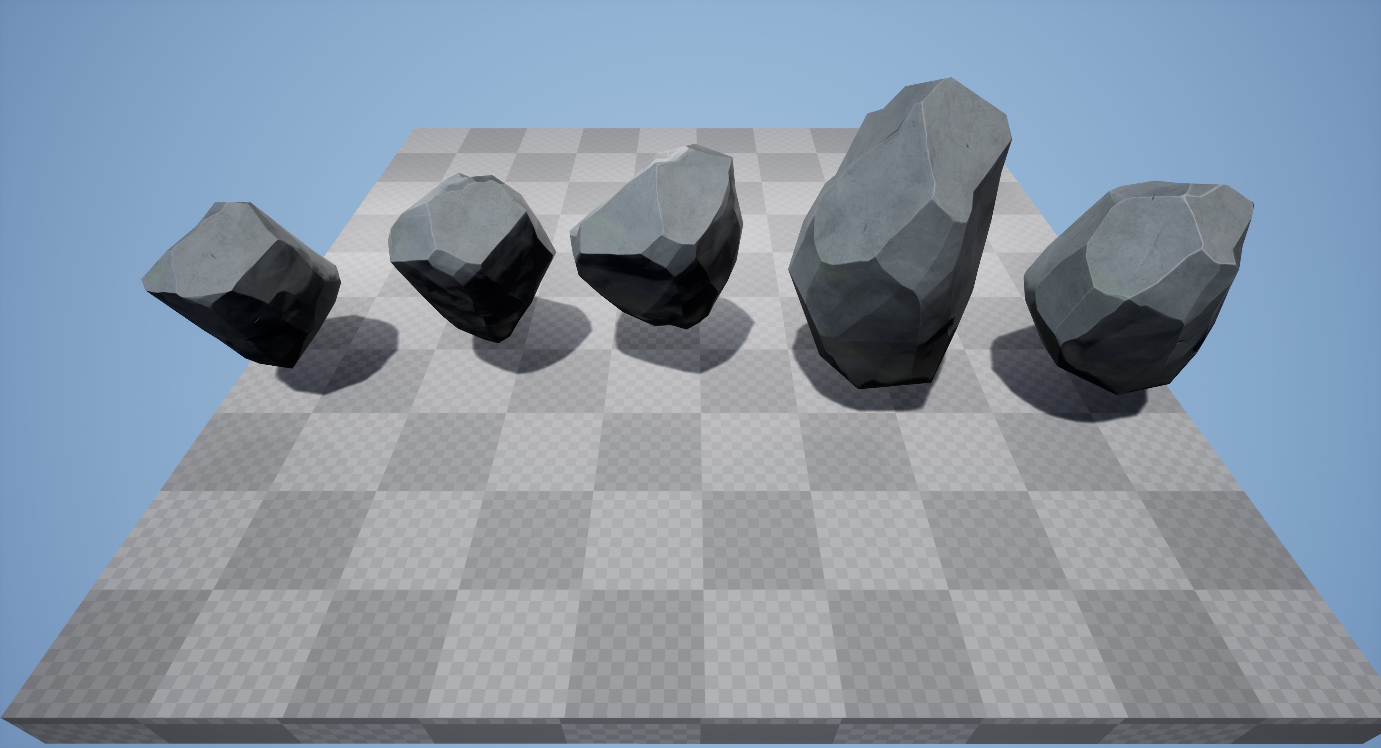 Stylized Rock Pack JFG V1 Low-poly 3D model_16