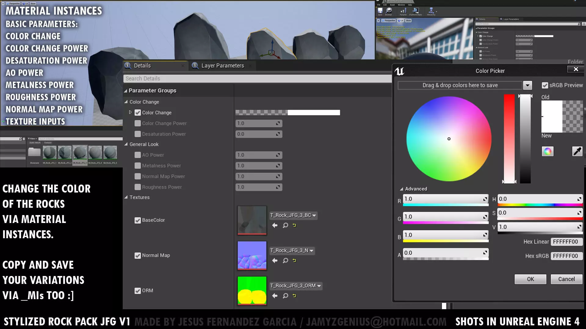 Stylized Rock Pack JFG V1 Low-poly 3D model_12