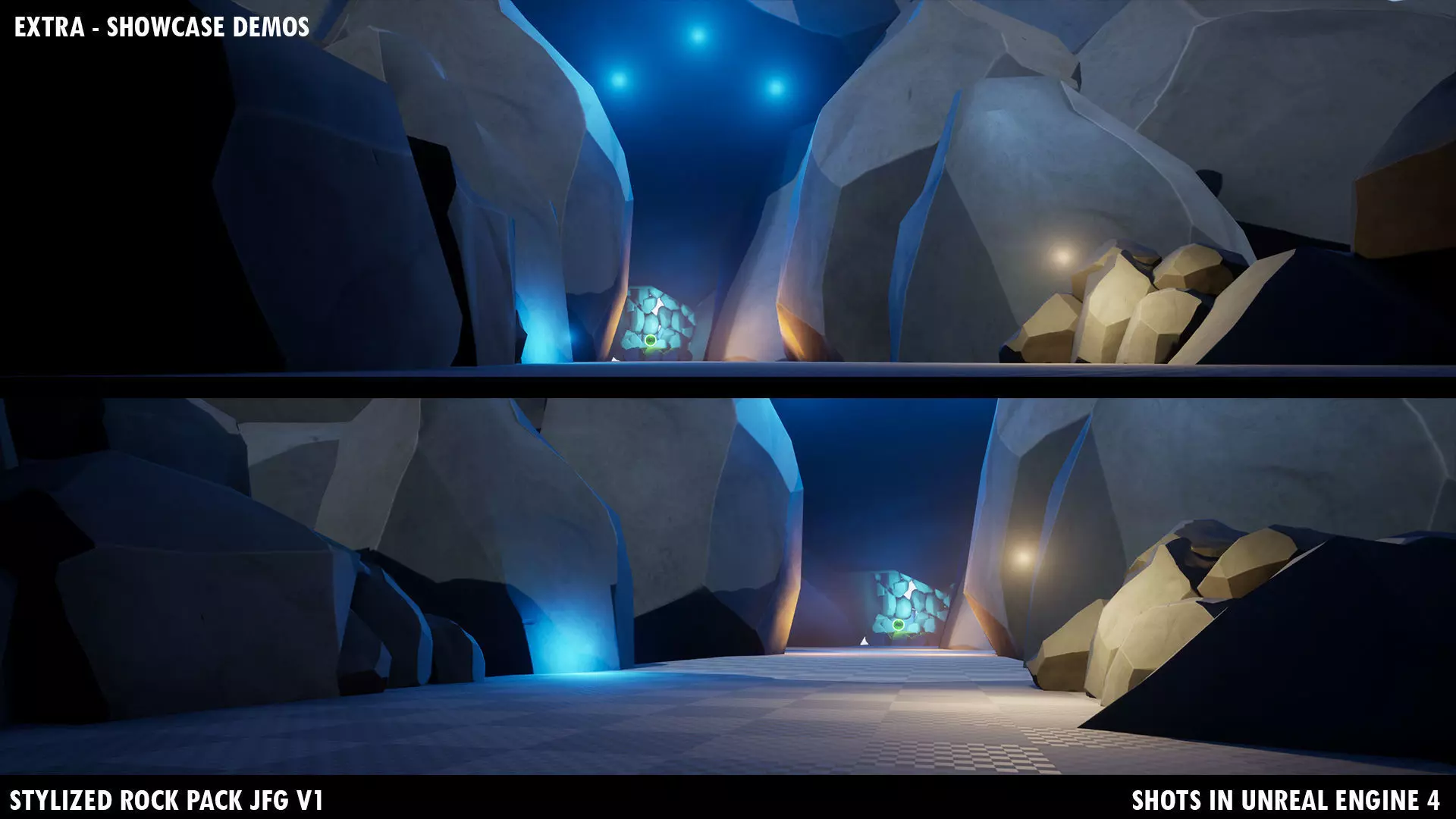 Stylized Rock Pack JFG V1 Low-poly 3D model_34