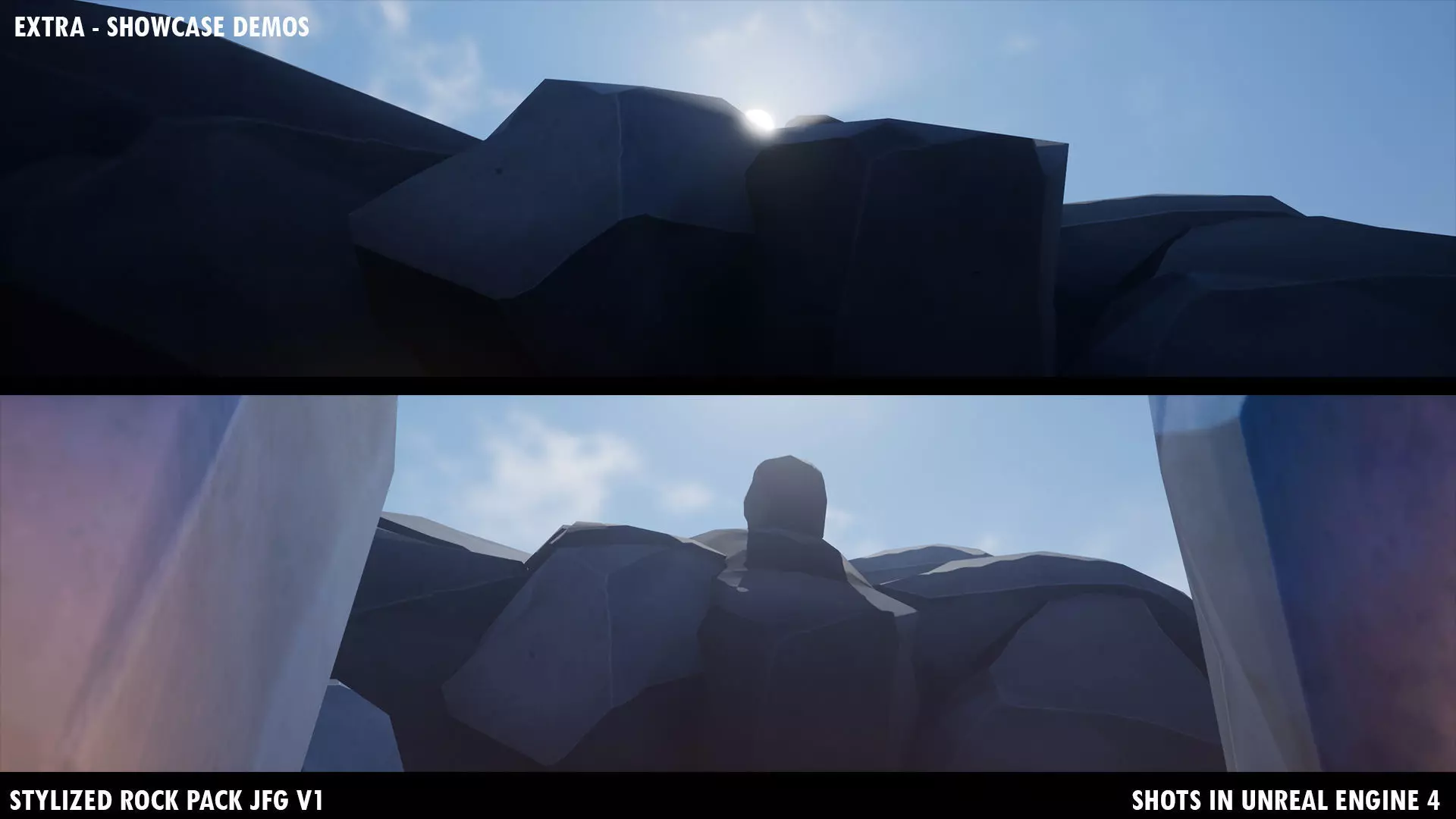 Stylized Rock Pack JFG V1 Low-poly 3D model_35