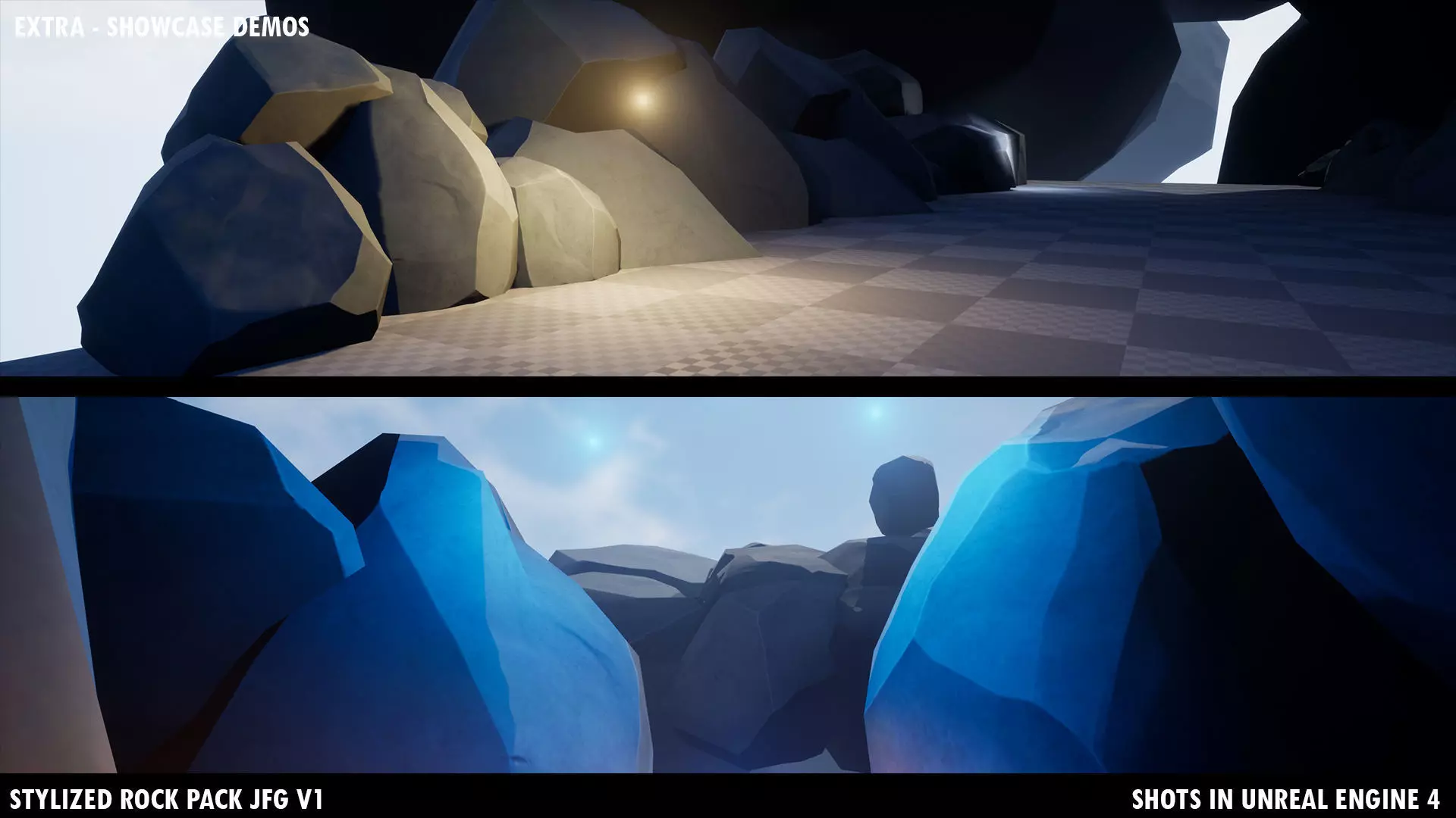 Stylized Rock Pack JFG V1 Low-poly 3D model_38