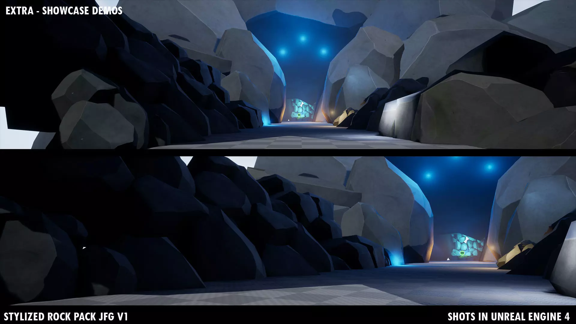 Stylized Rock Pack JFG V1 Low-poly 3D model_36