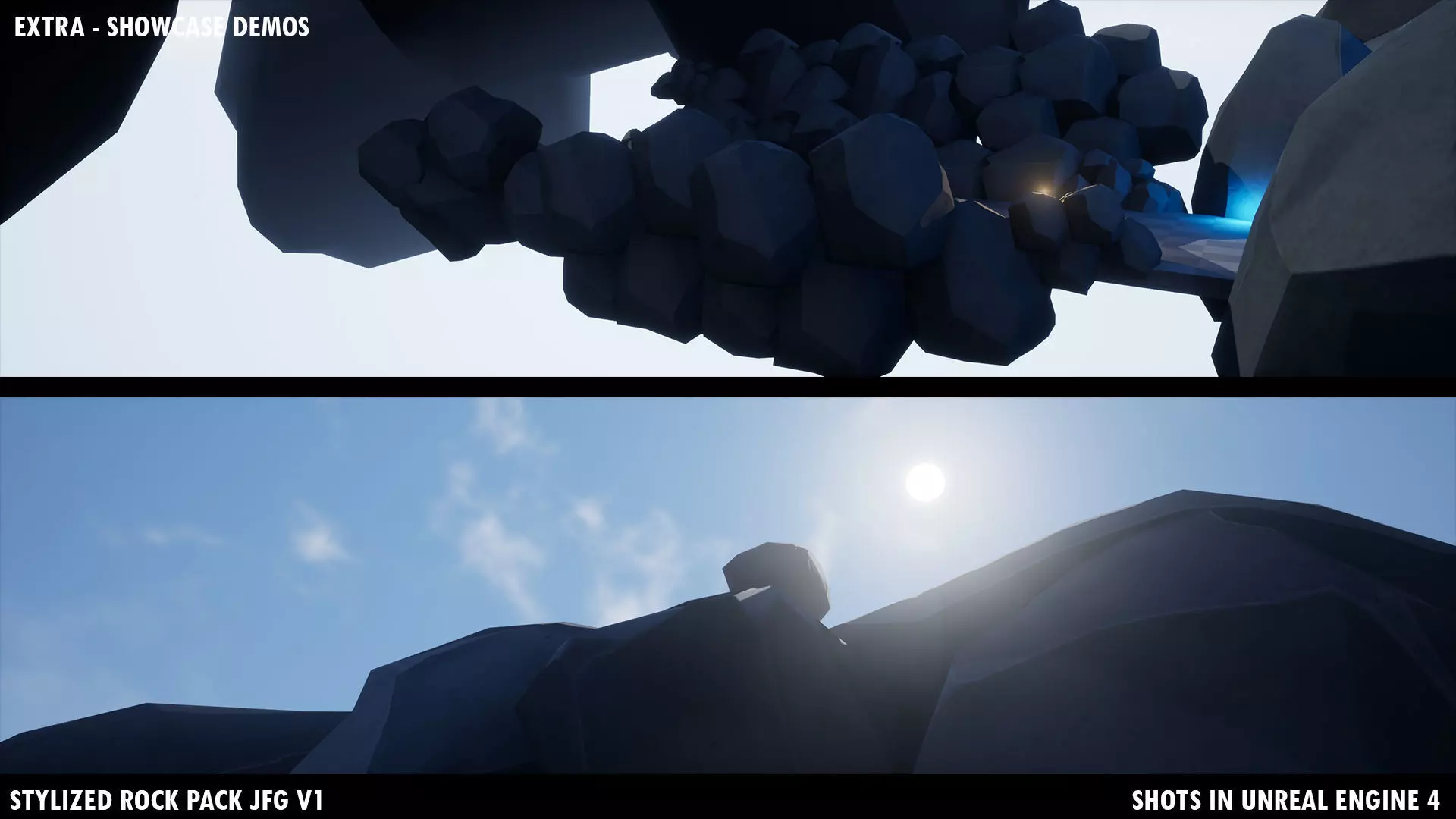 Stylized Rock Pack JFG V1 Low-poly 3D model_30