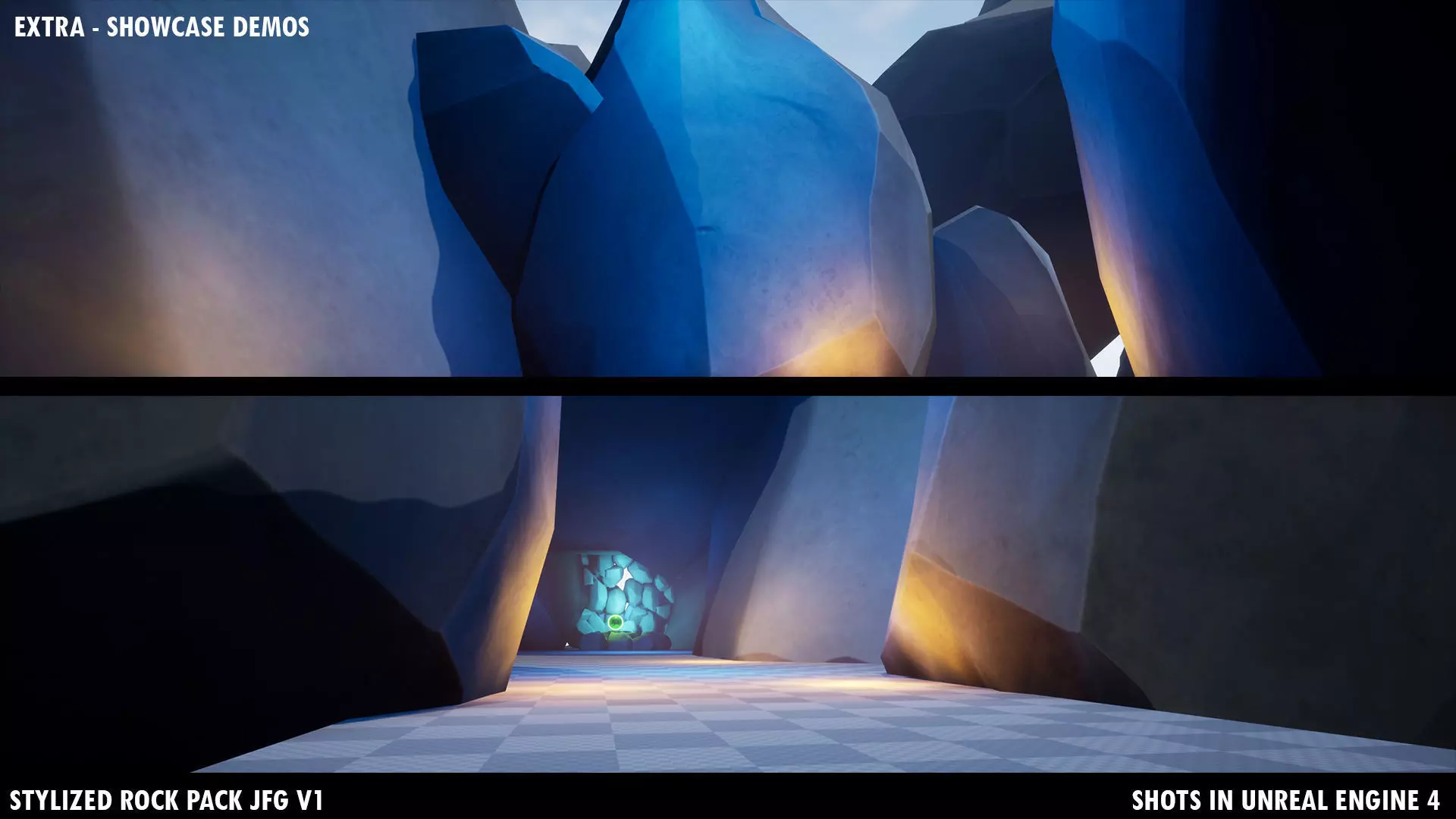 Stylized Rock Pack JFG V1 Low-poly 3D model_46