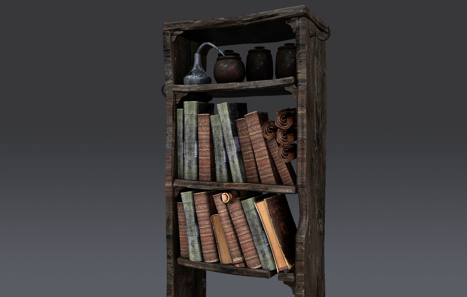Medieval magic showcase 3D model_2