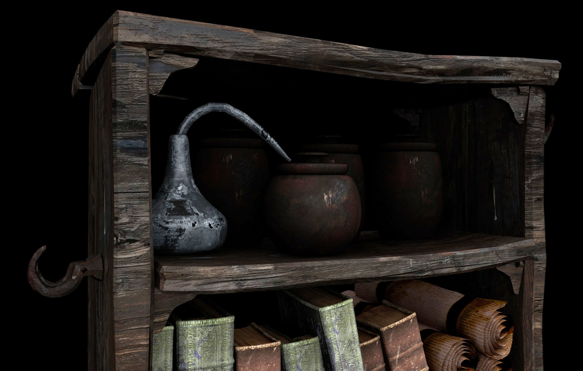 Medieval magic showcase 3D model_3