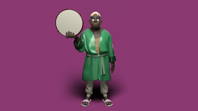 Gorillaz - Russel Pajamas 3D print model