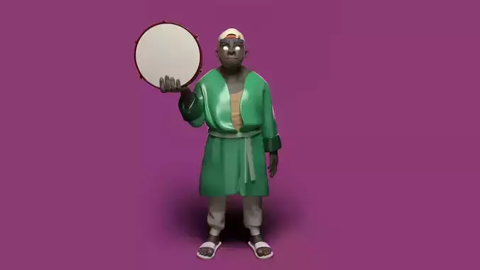 Gorillaz - Russel Pajamas 3D print model