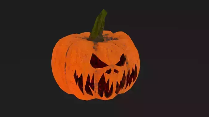 Halloween Pumpkin Low-poly 3D model Low-poly 3D model