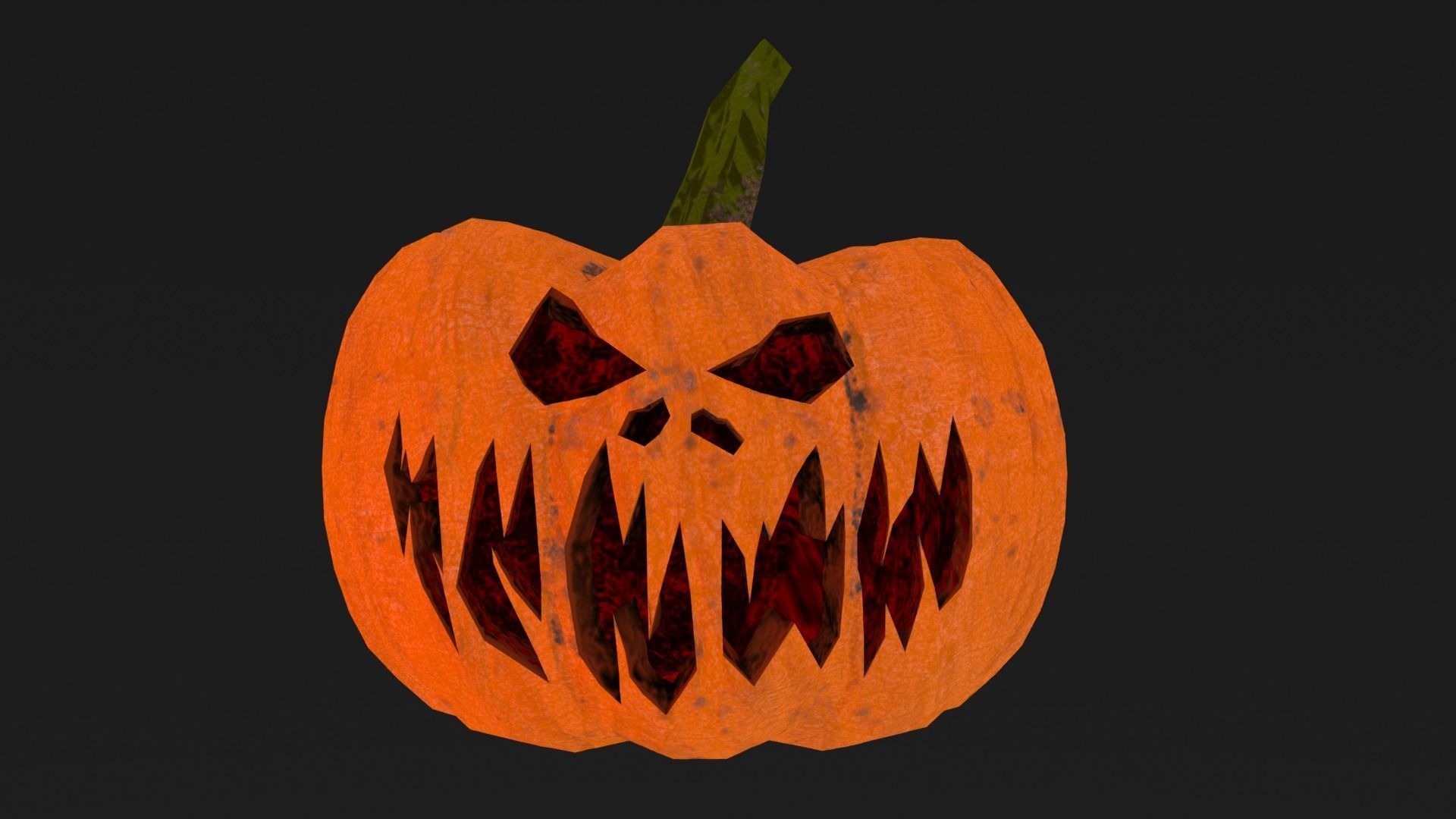 Halloween Pumpkin Low-poly 3D model Low-poly 3D model_25