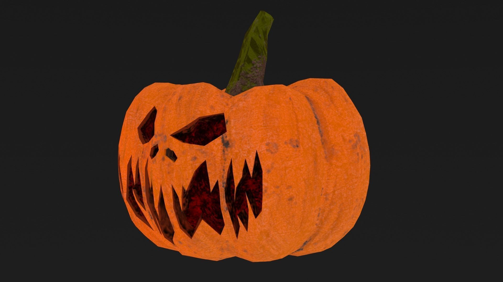 Halloween Pumpkin Low-poly 3D model Low-poly 3D model_24