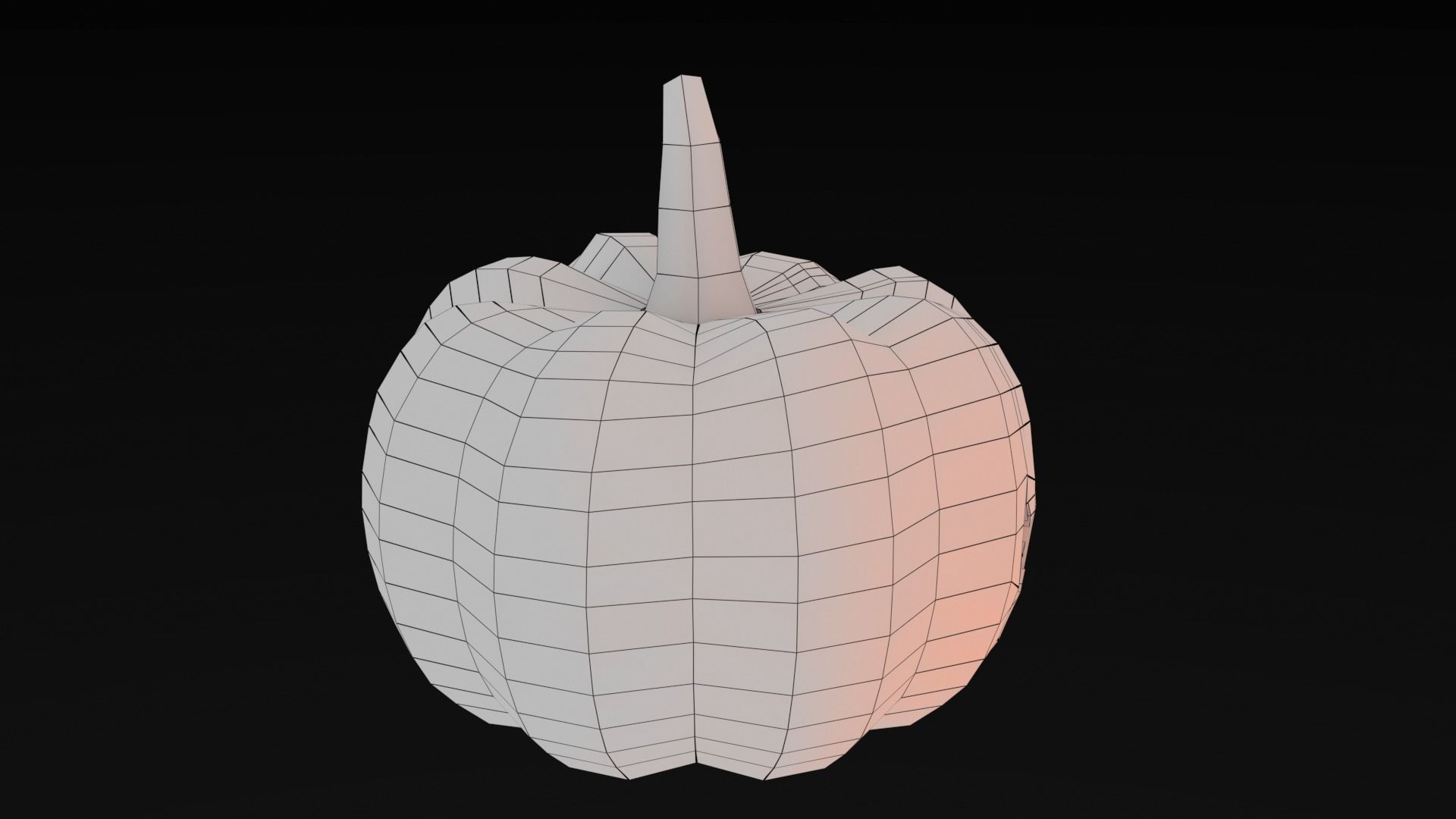 Halloween Pumpkin Low-poly 3D model Low-poly 3D model_8