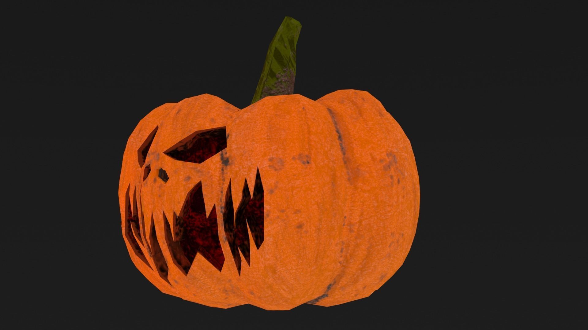 Halloween Pumpkin Low-poly 3D model Low-poly 3D model_15