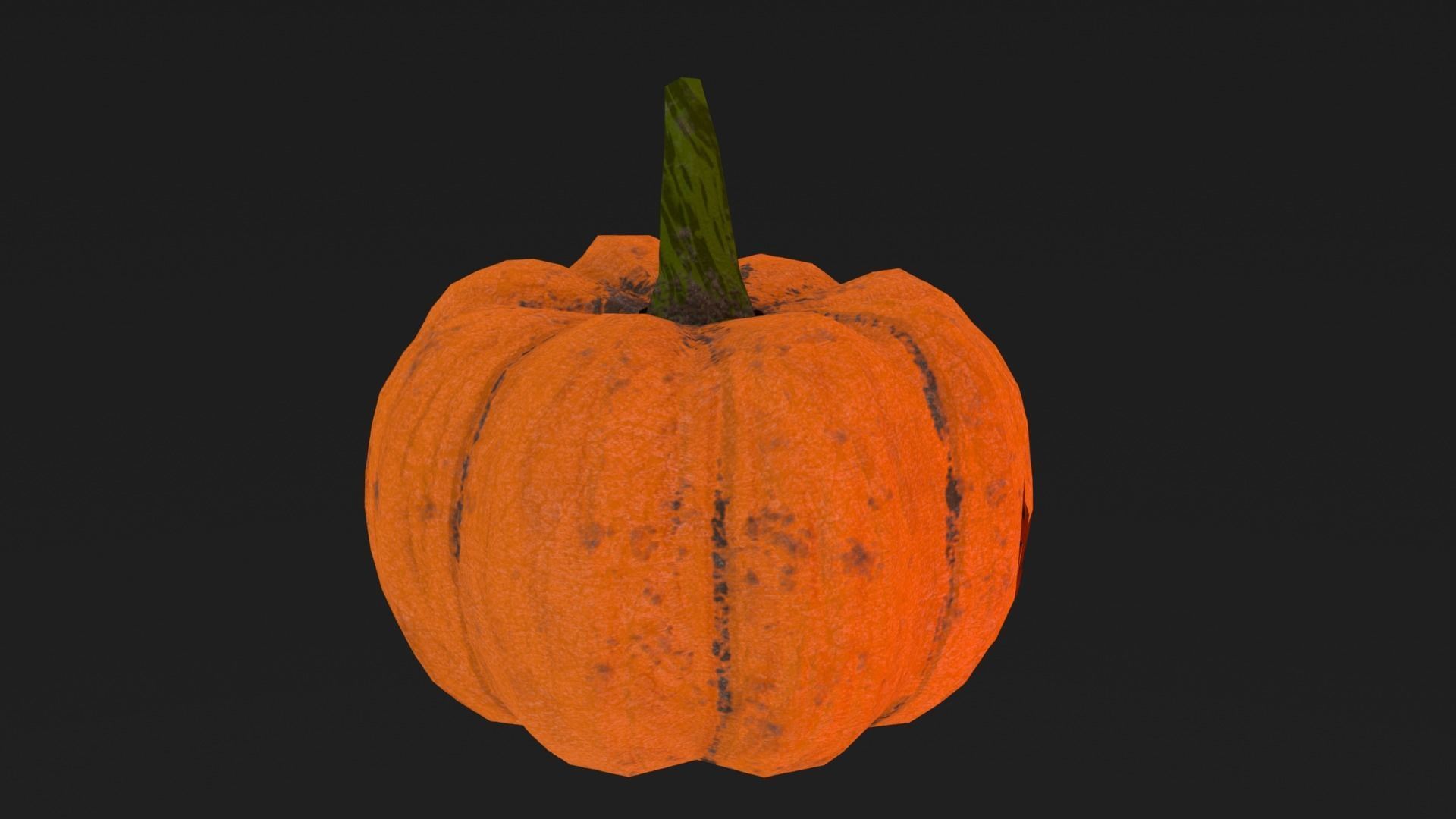 Halloween Pumpkin Low-poly 3D model Low-poly 3D model_12