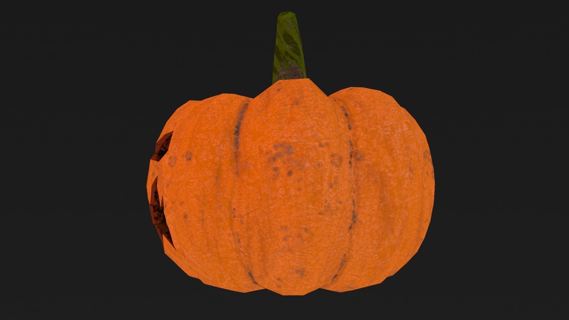 Halloween Pumpkin Low-poly 3D model Low-poly 3D model_23