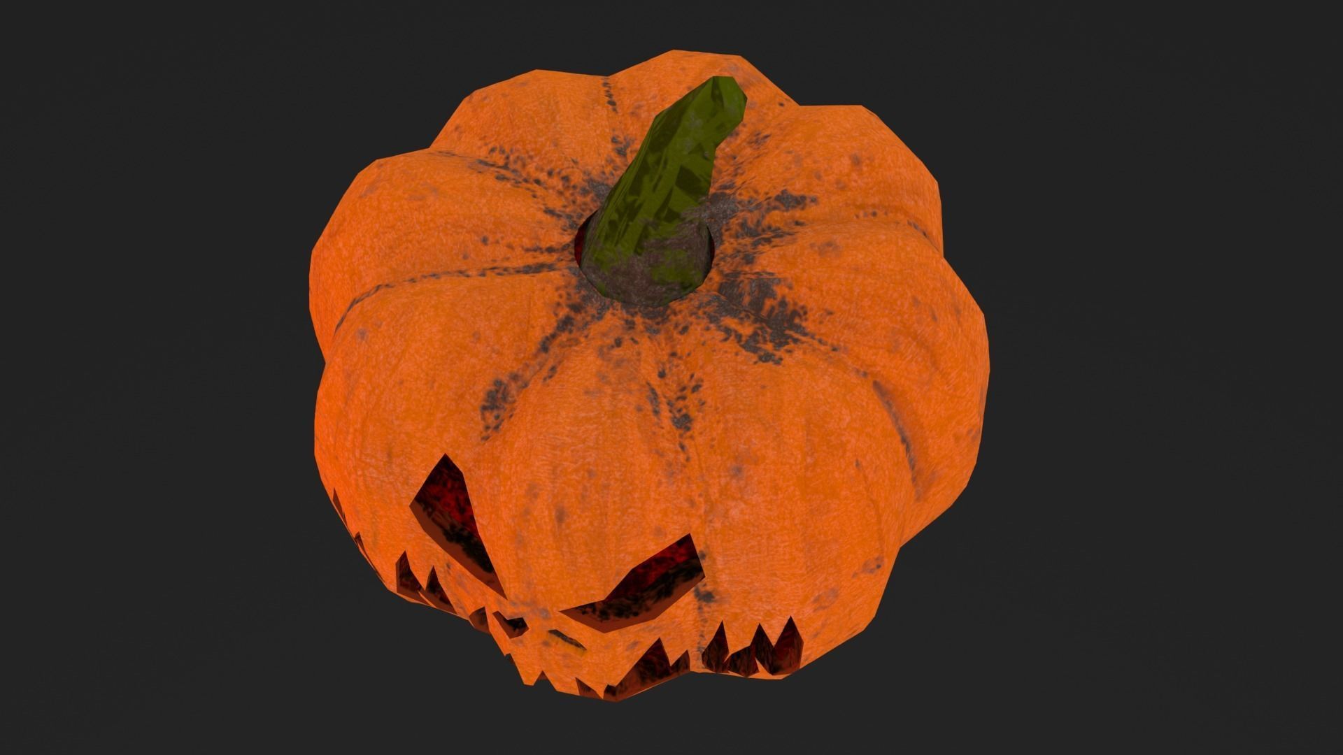 Halloween Pumpkin Low-poly 3D model Low-poly 3D model_18
