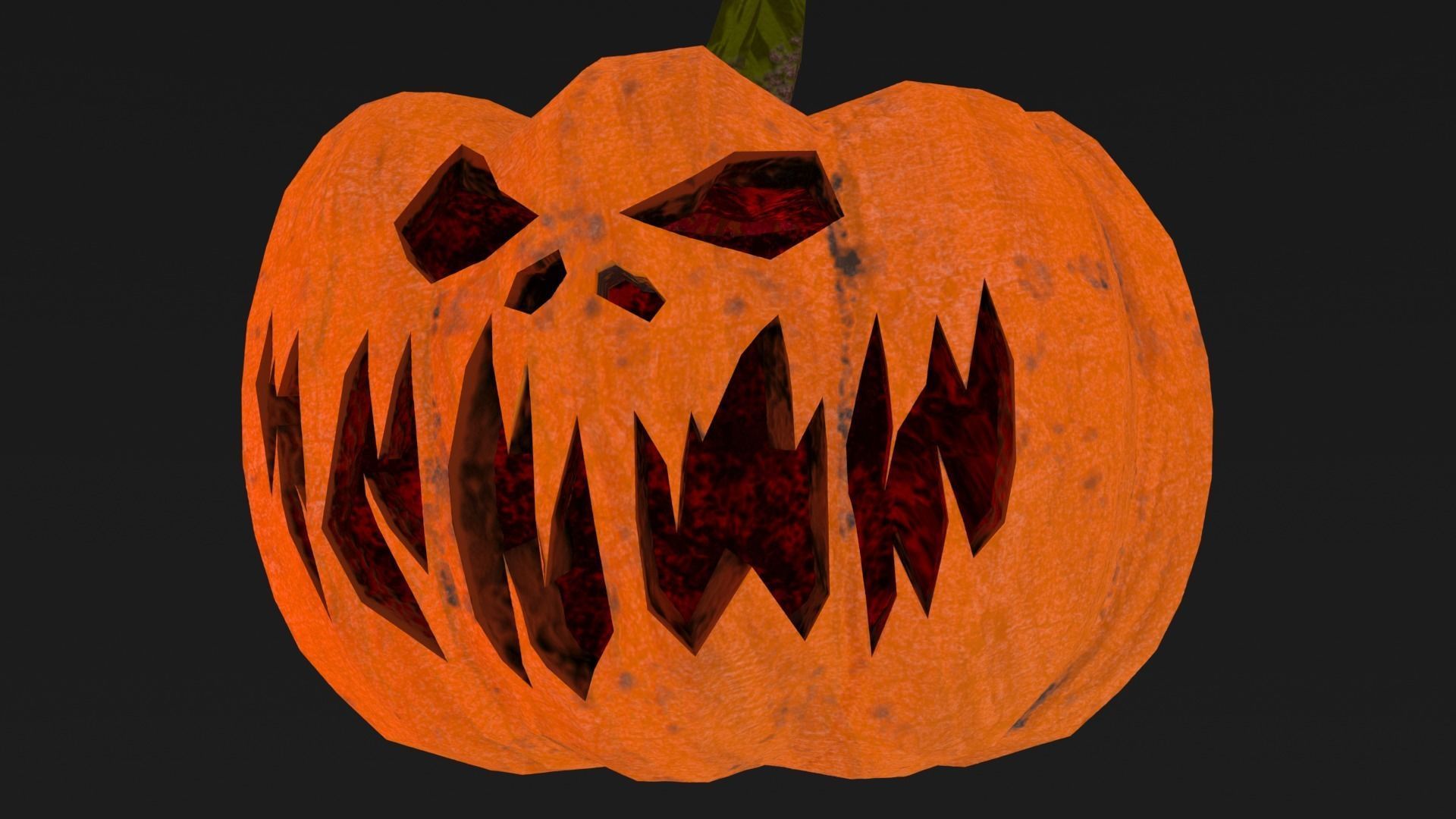 Halloween Pumpkin Low-poly 3D model Low-poly 3D model_16