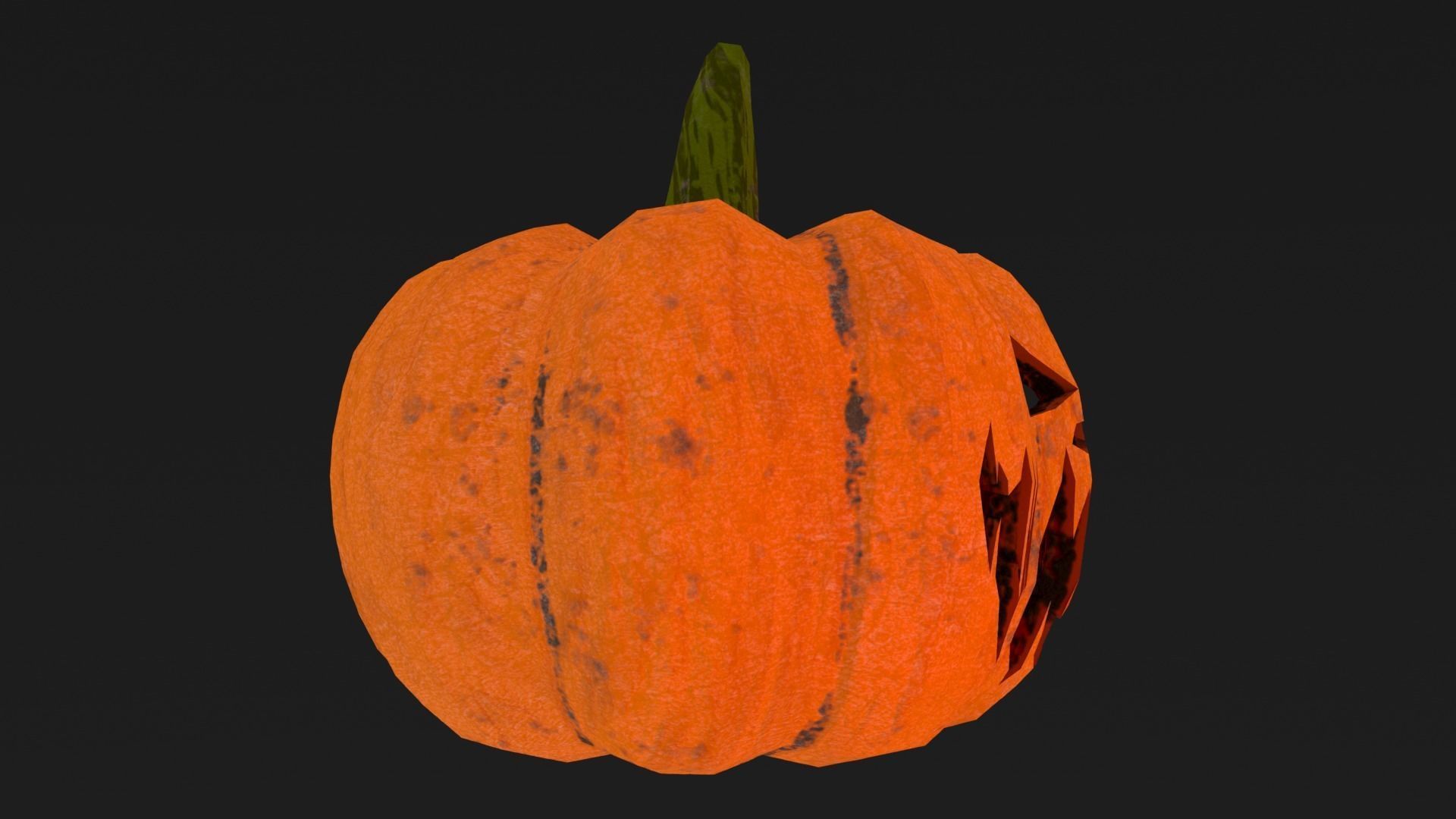 Halloween Pumpkin Low-poly 3D model Low-poly 3D model_19