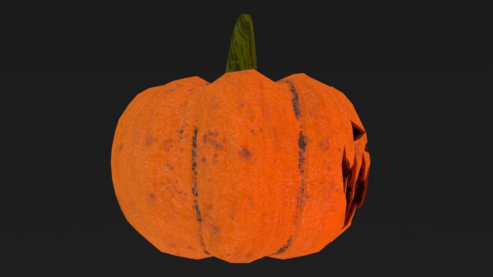 Halloween Pumpkin Low-poly 3D model Low-poly 3D model_27