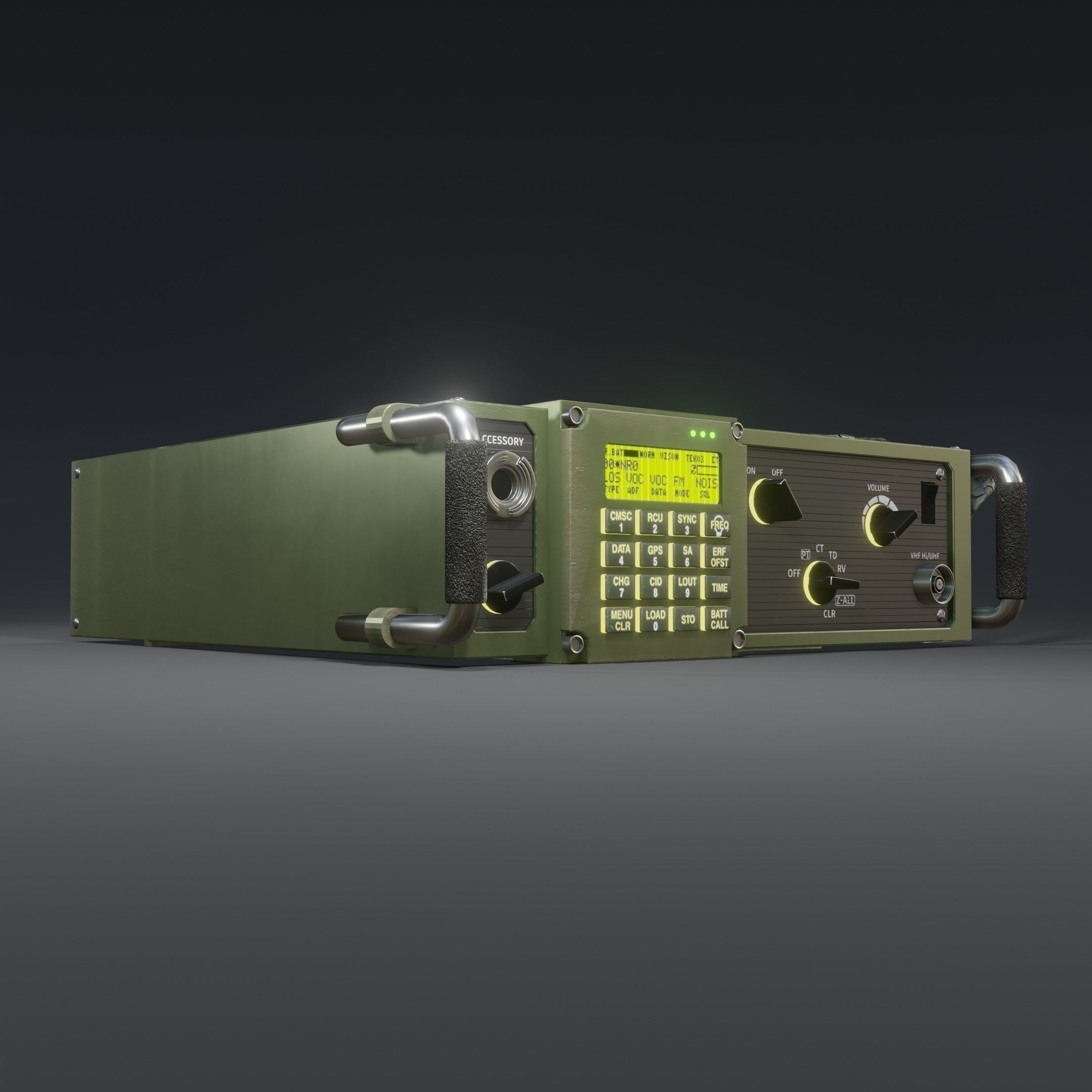 Military Radio 3D model_2