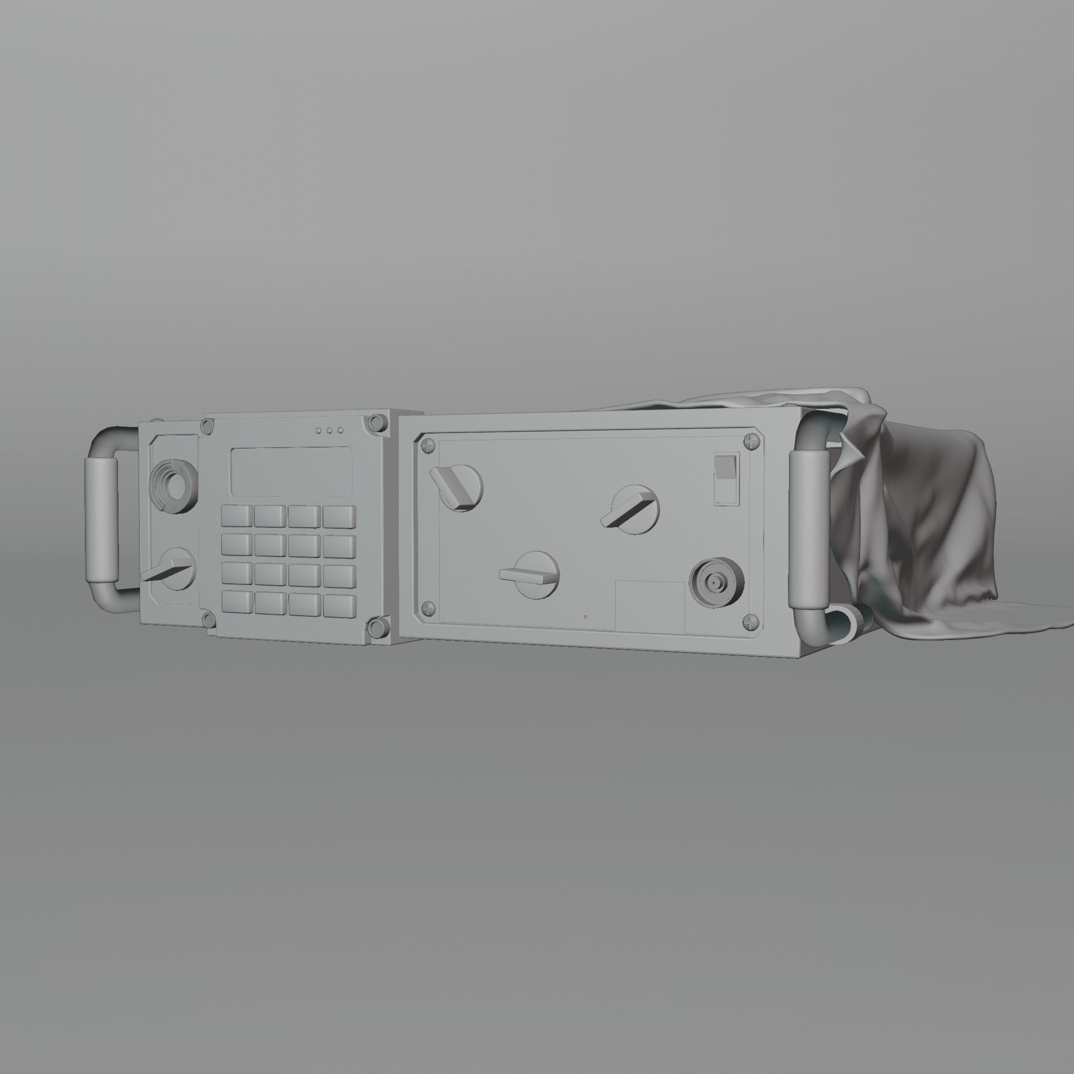 Military Radio 3D model_4