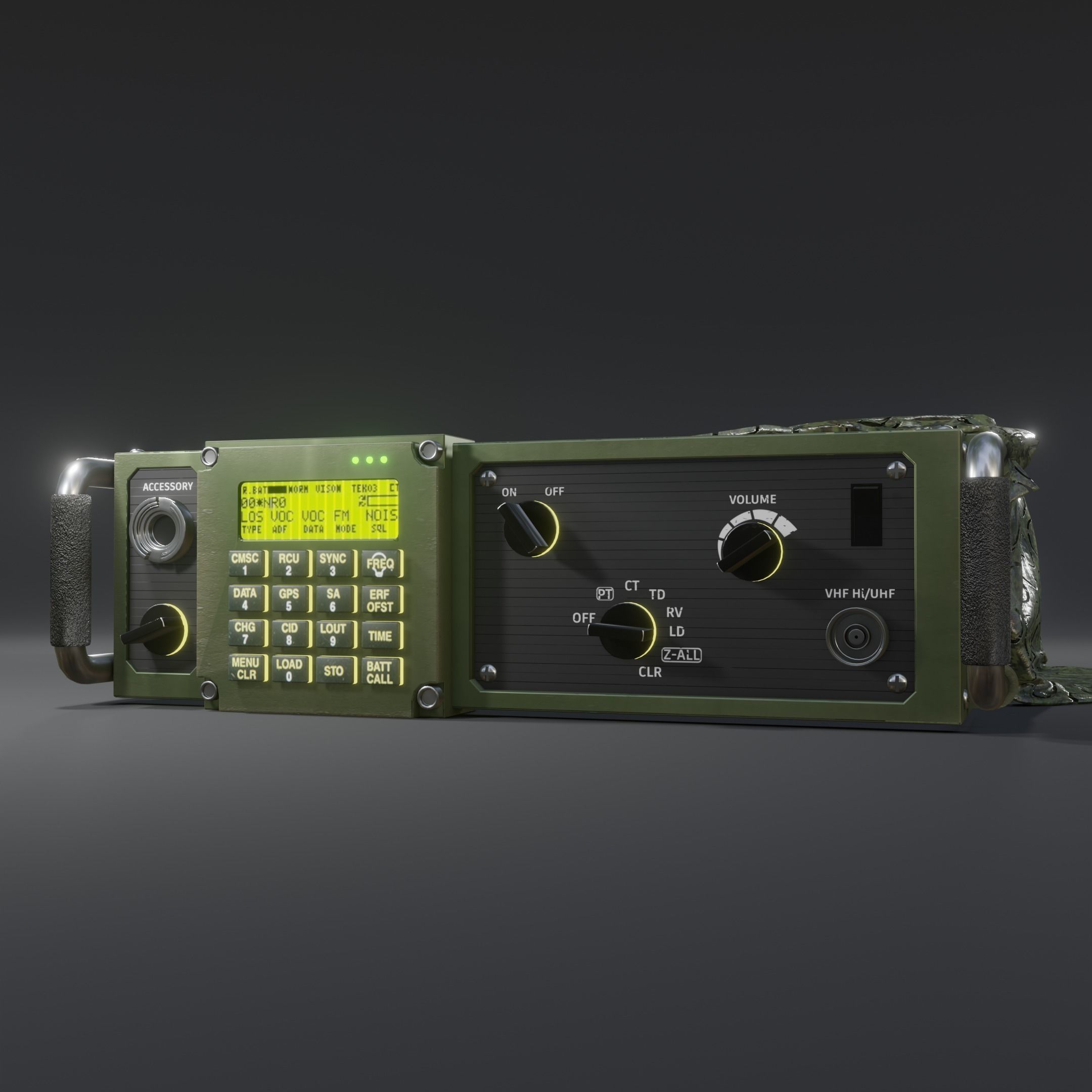 Military Radio 3D model_1