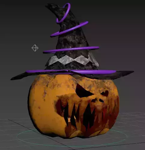 Halloween Pumpkin Low-poly 3D model Low-poly 3D model