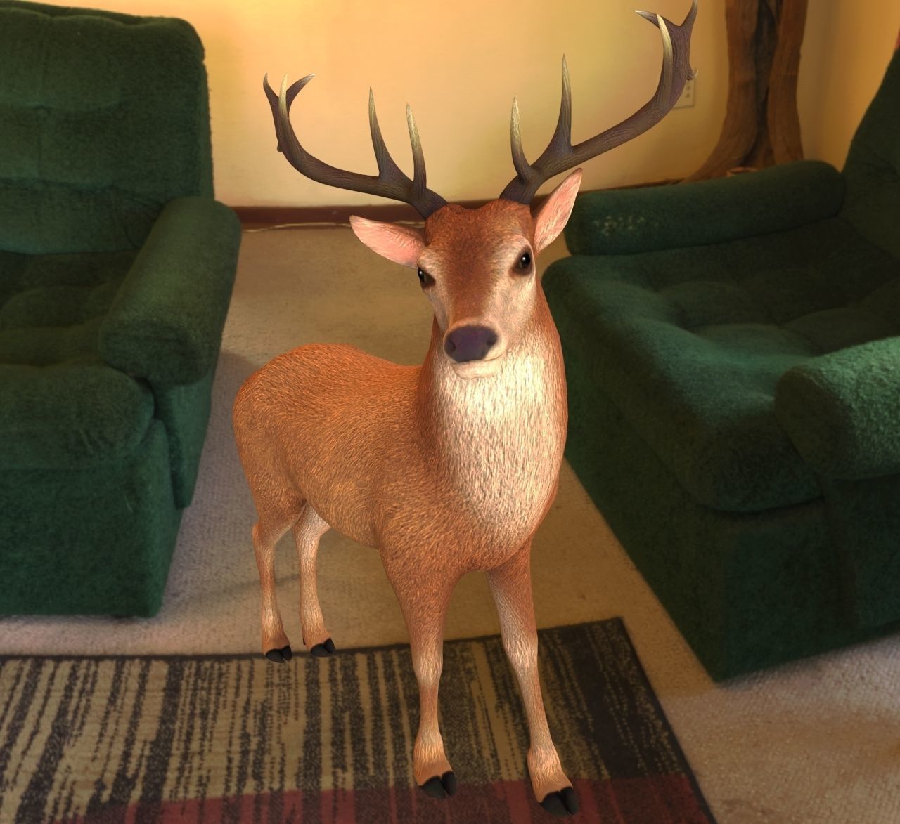 Reindeer or deer 3d model 3D model_4