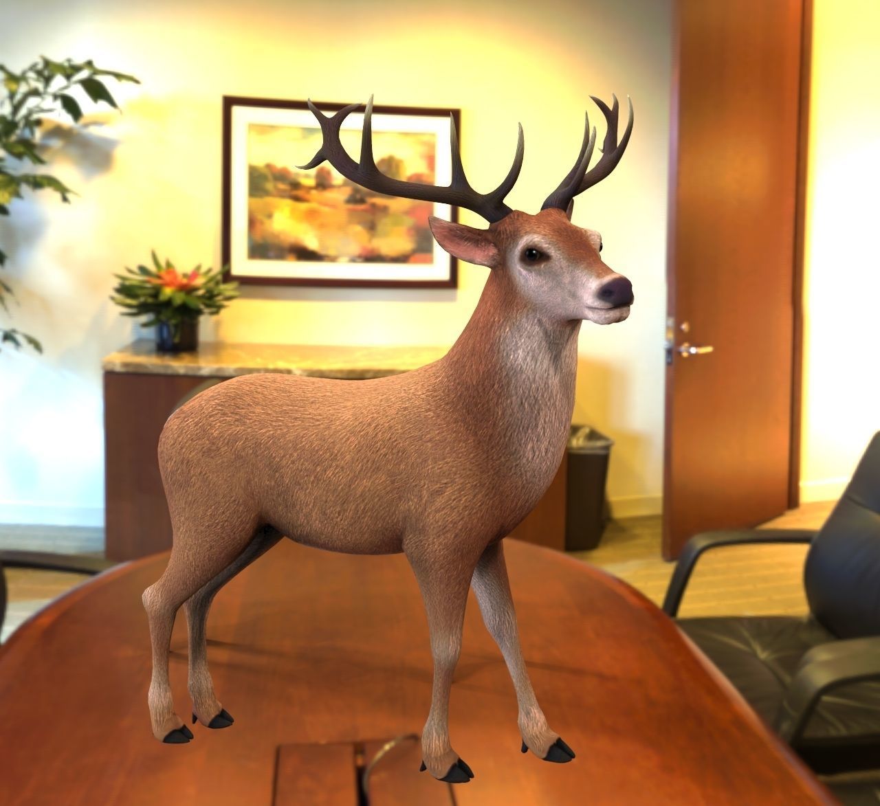 Reindeer or deer 3d model 3D model_3