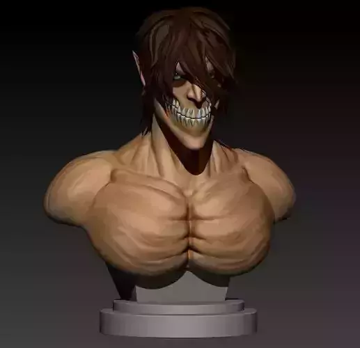 Eren attack titan bust