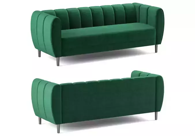 Bobran Modern Velvet Sofa
