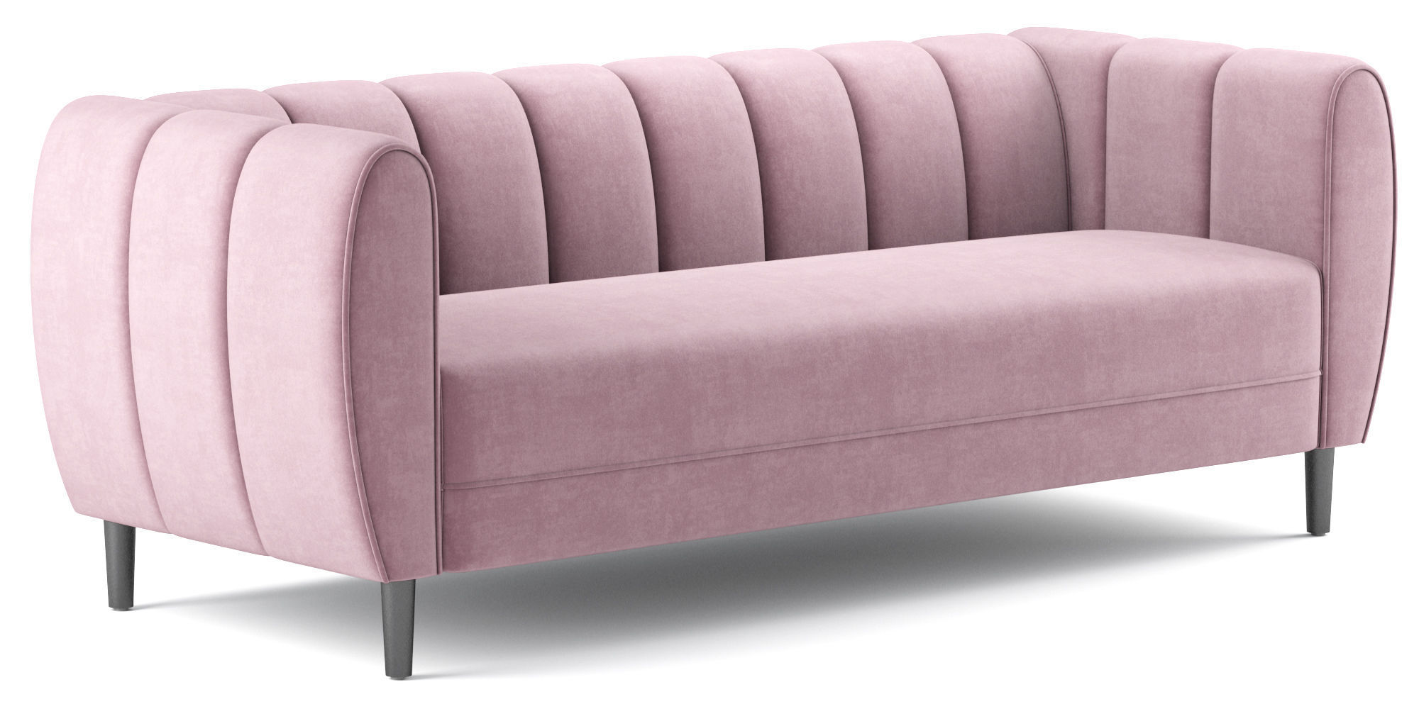 Bobran Modern Velvet Sofa 3D model_3