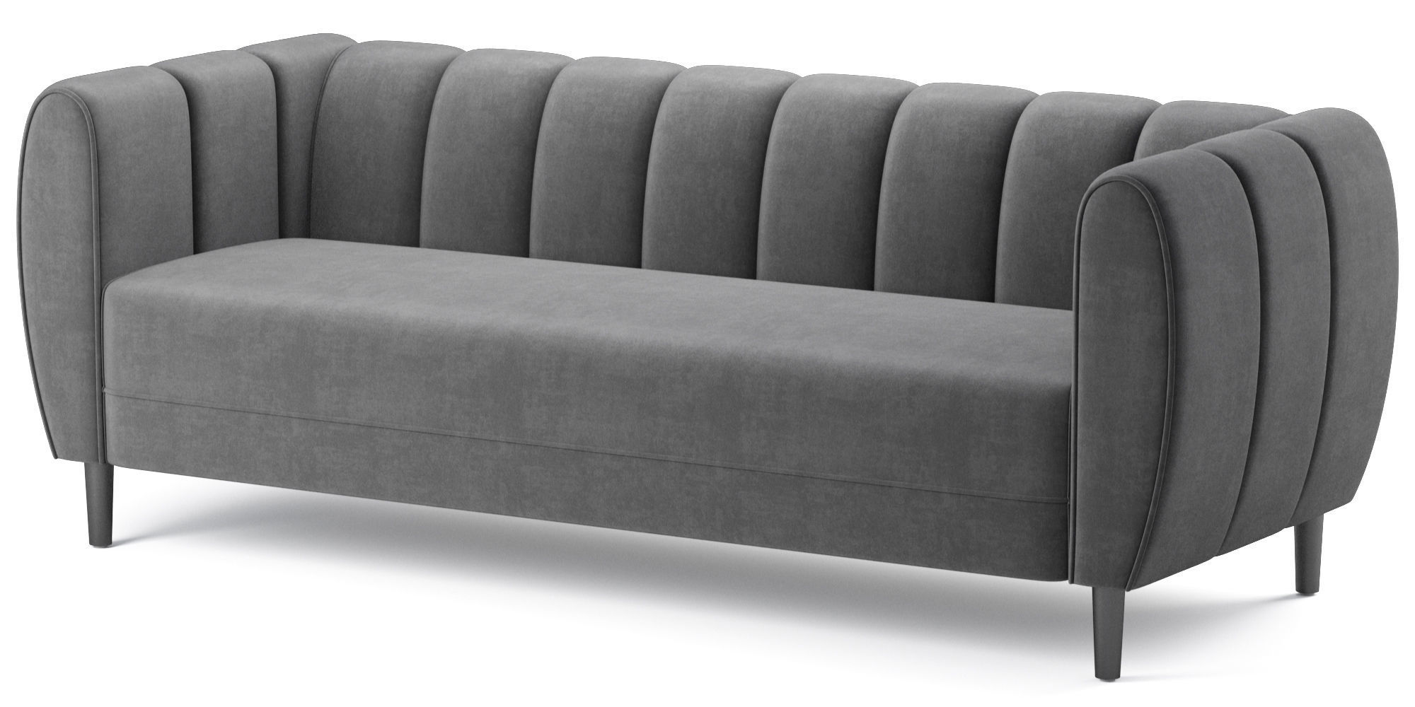Bobran Modern Velvet Sofa 3D model_1