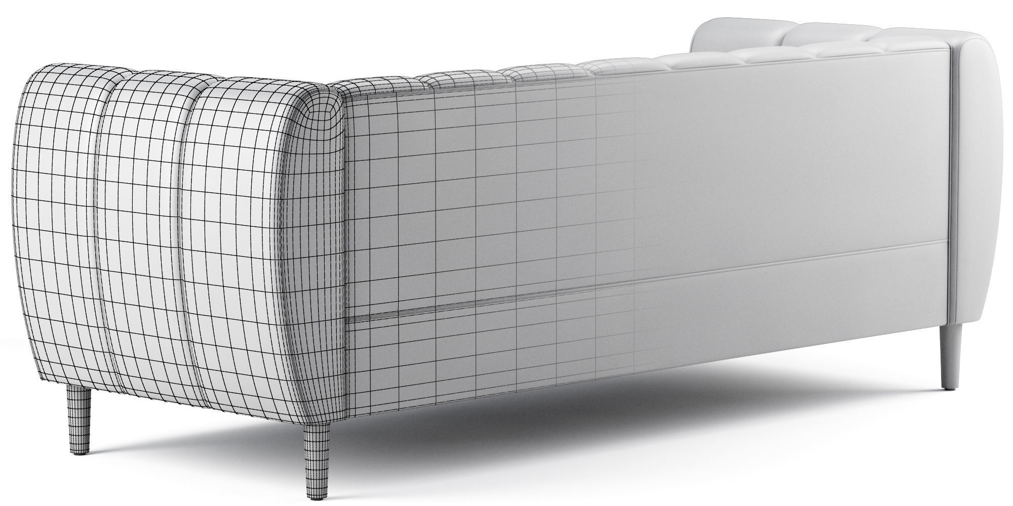Bobran Modern Velvet Sofa 3D model_8