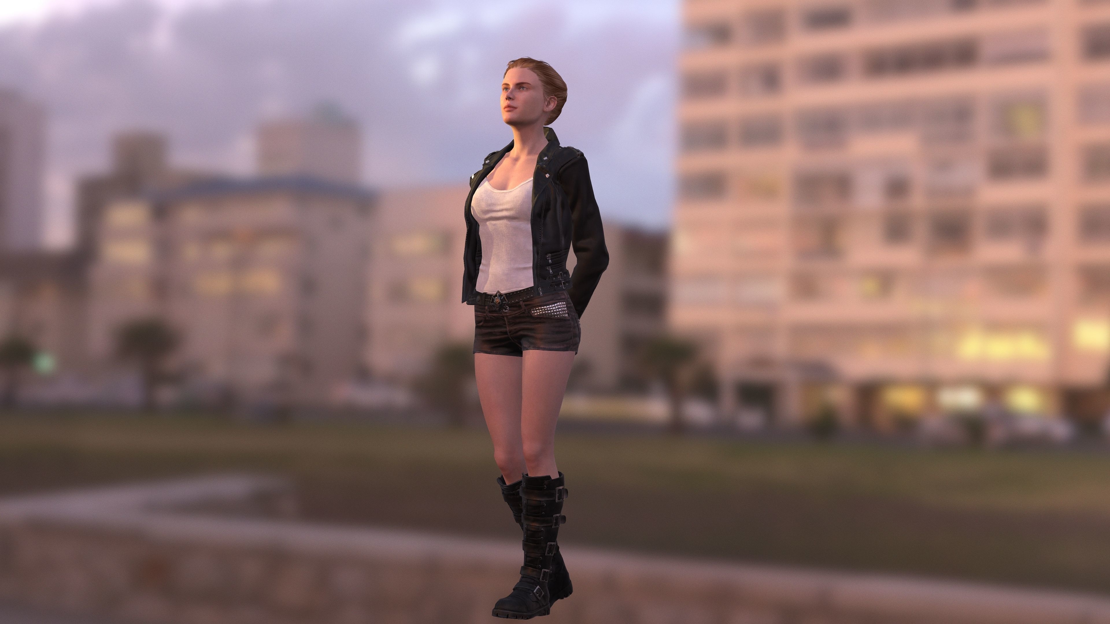 Best female 3d Model for Product Modeling Low-poly 3D model_6