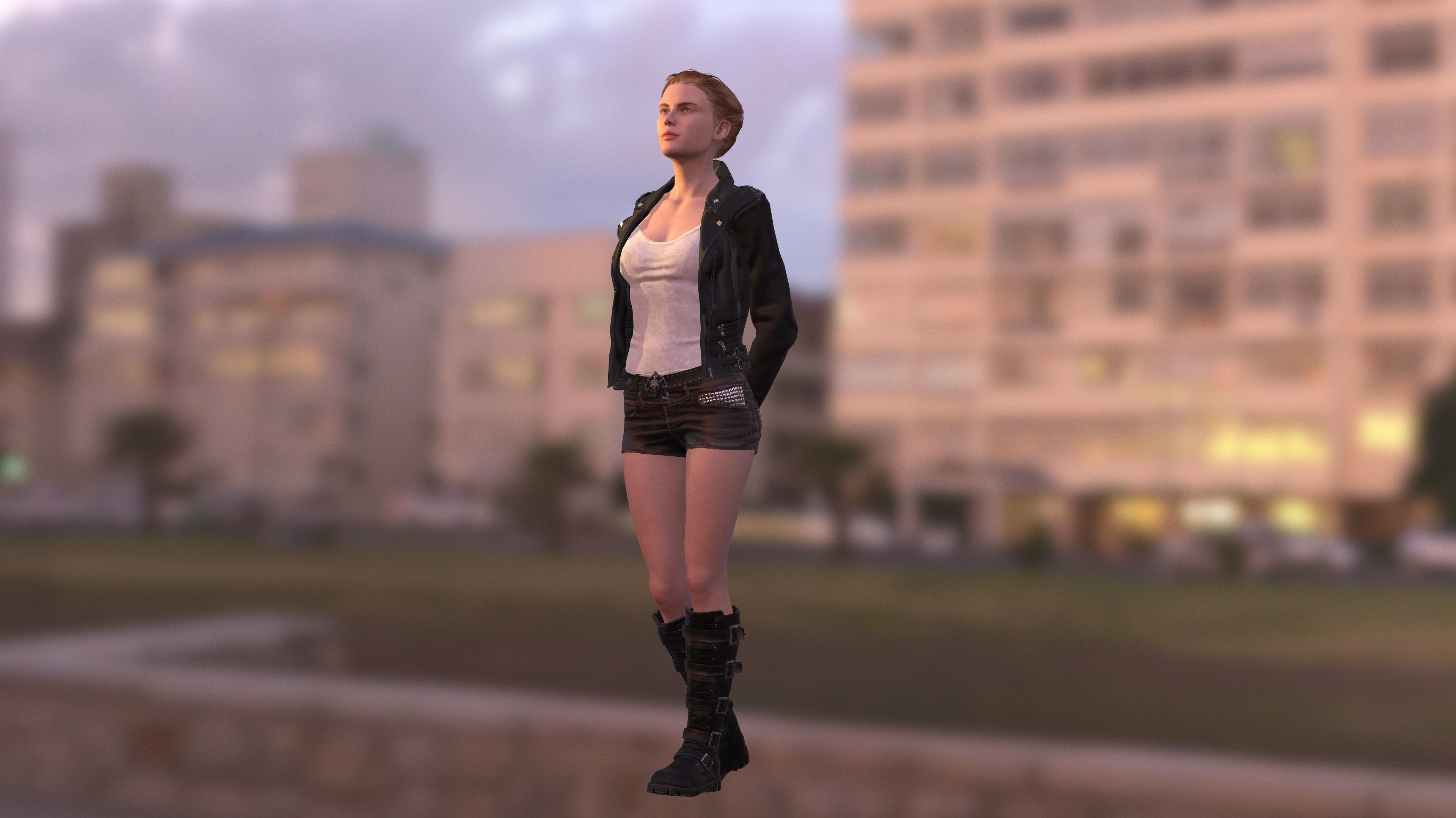 Best female 3d Model for Product Modeling Low-poly 3D model_4