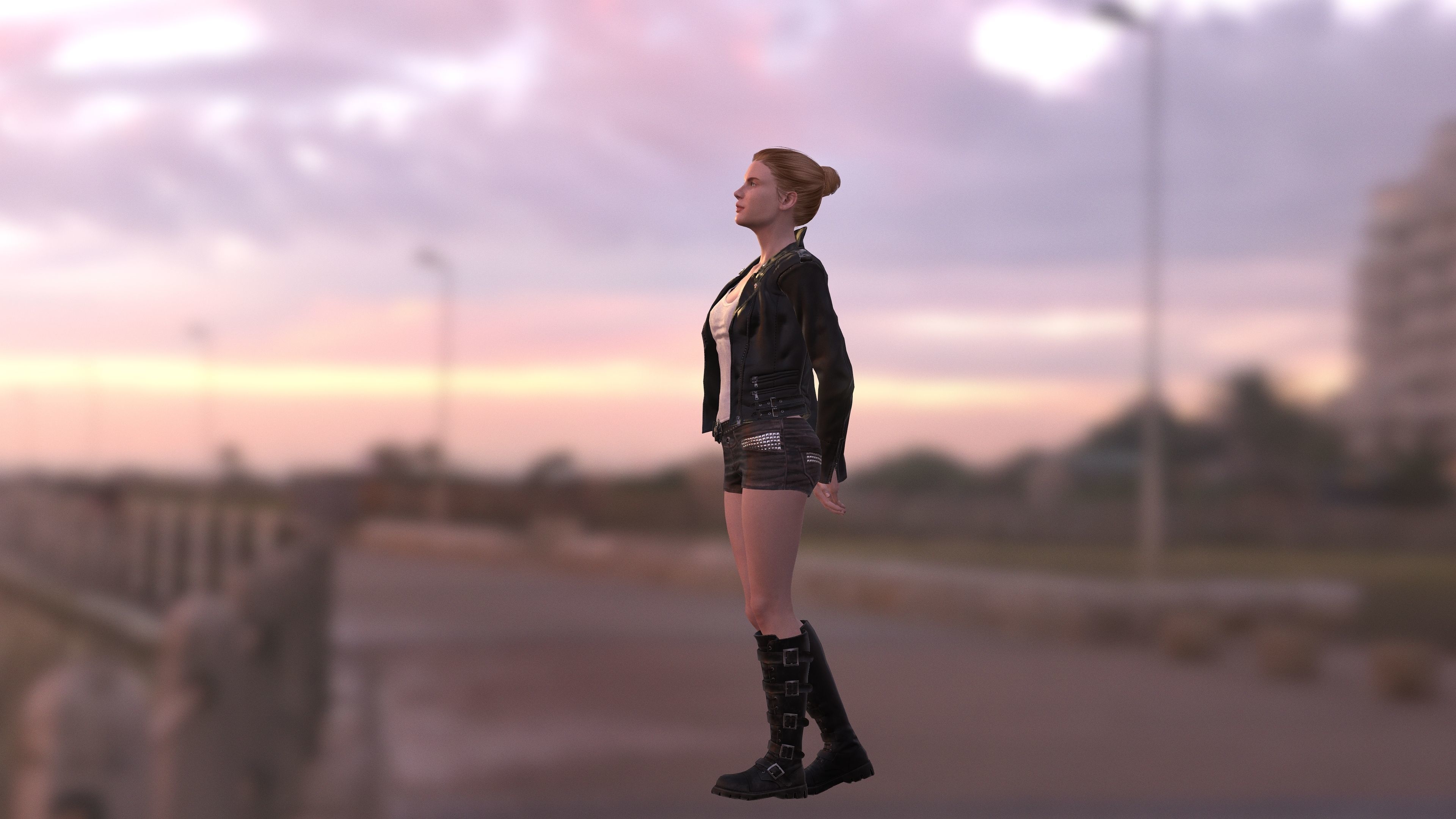 Best female 3d Model for Product Modeling Low-poly 3D model_3