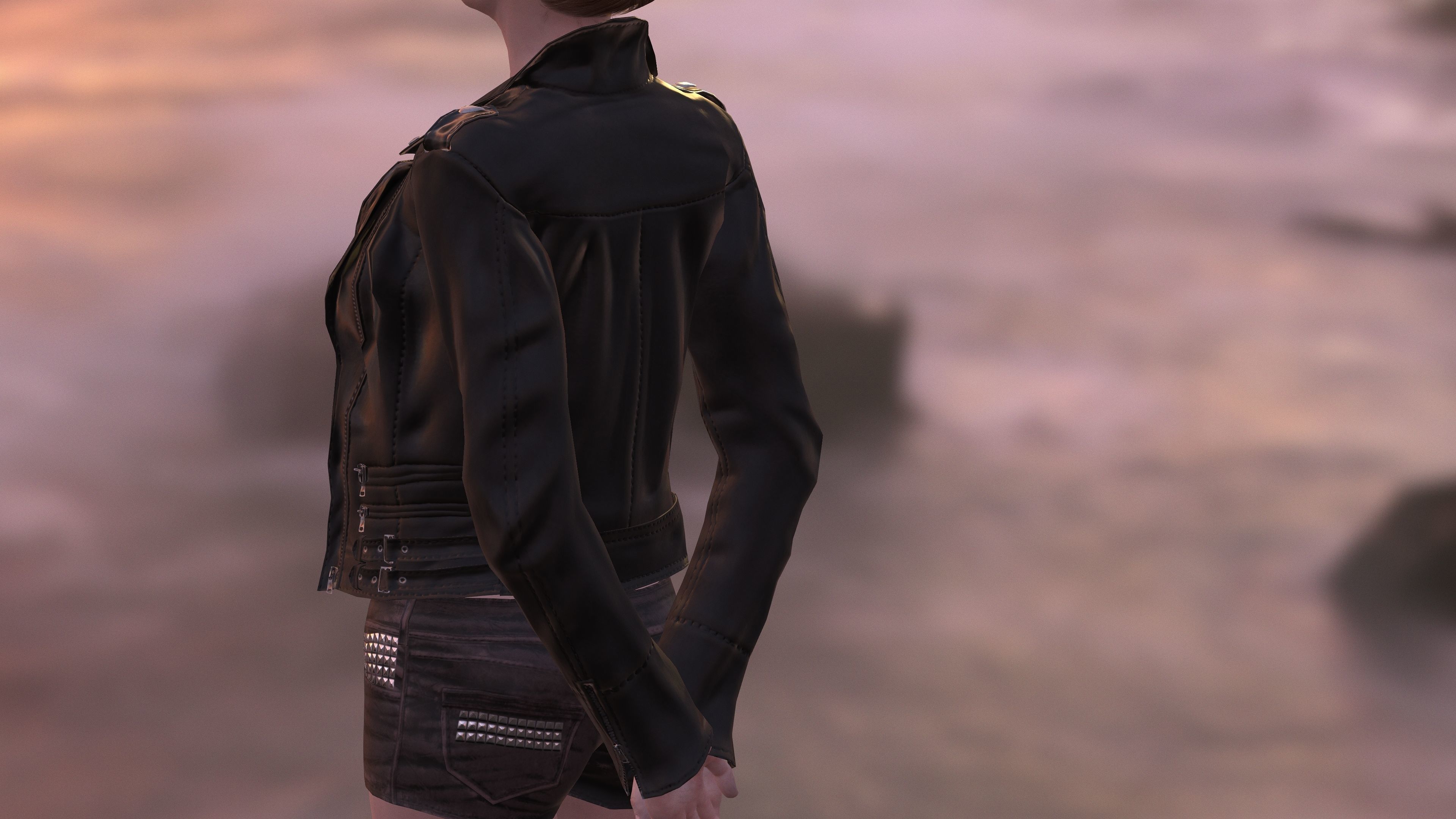 Best female 3d Model for Product Modeling Low-poly 3D model_2