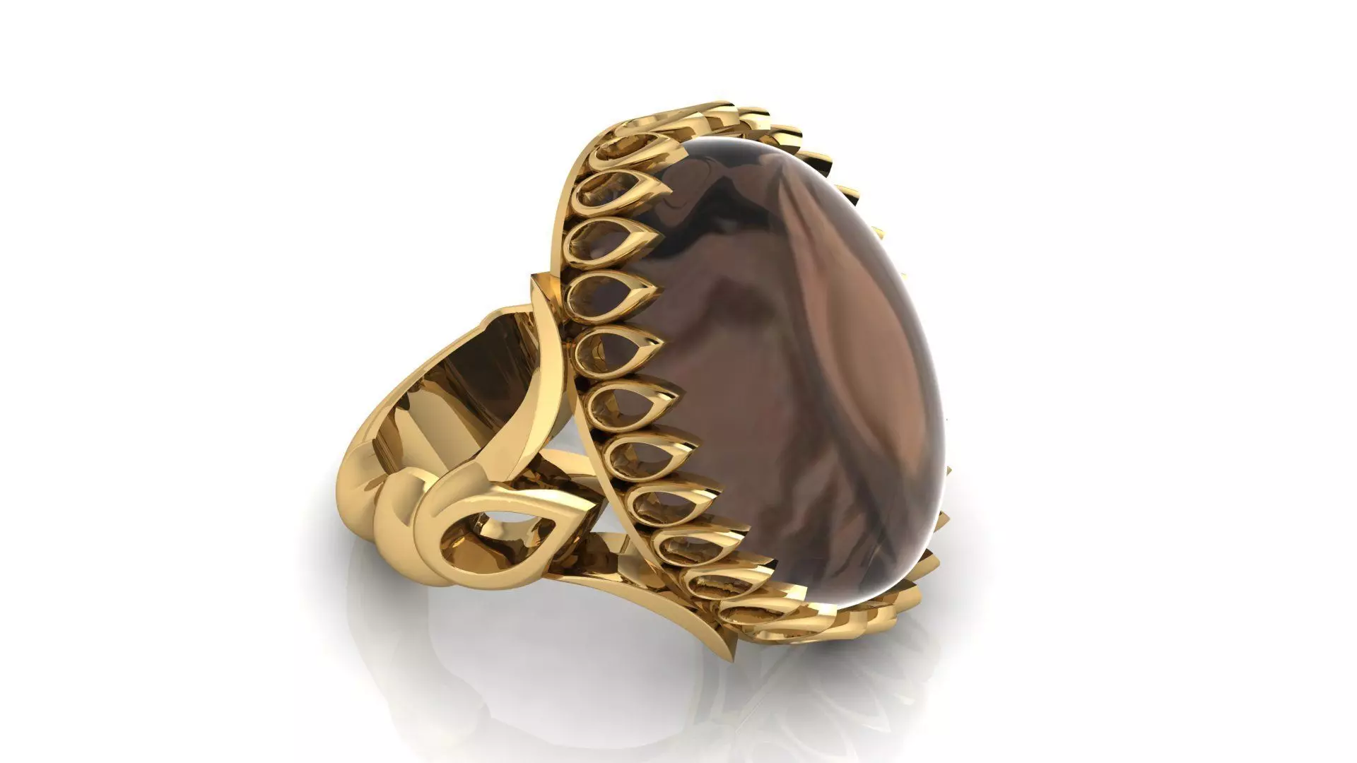 Tear ring design 3D print model