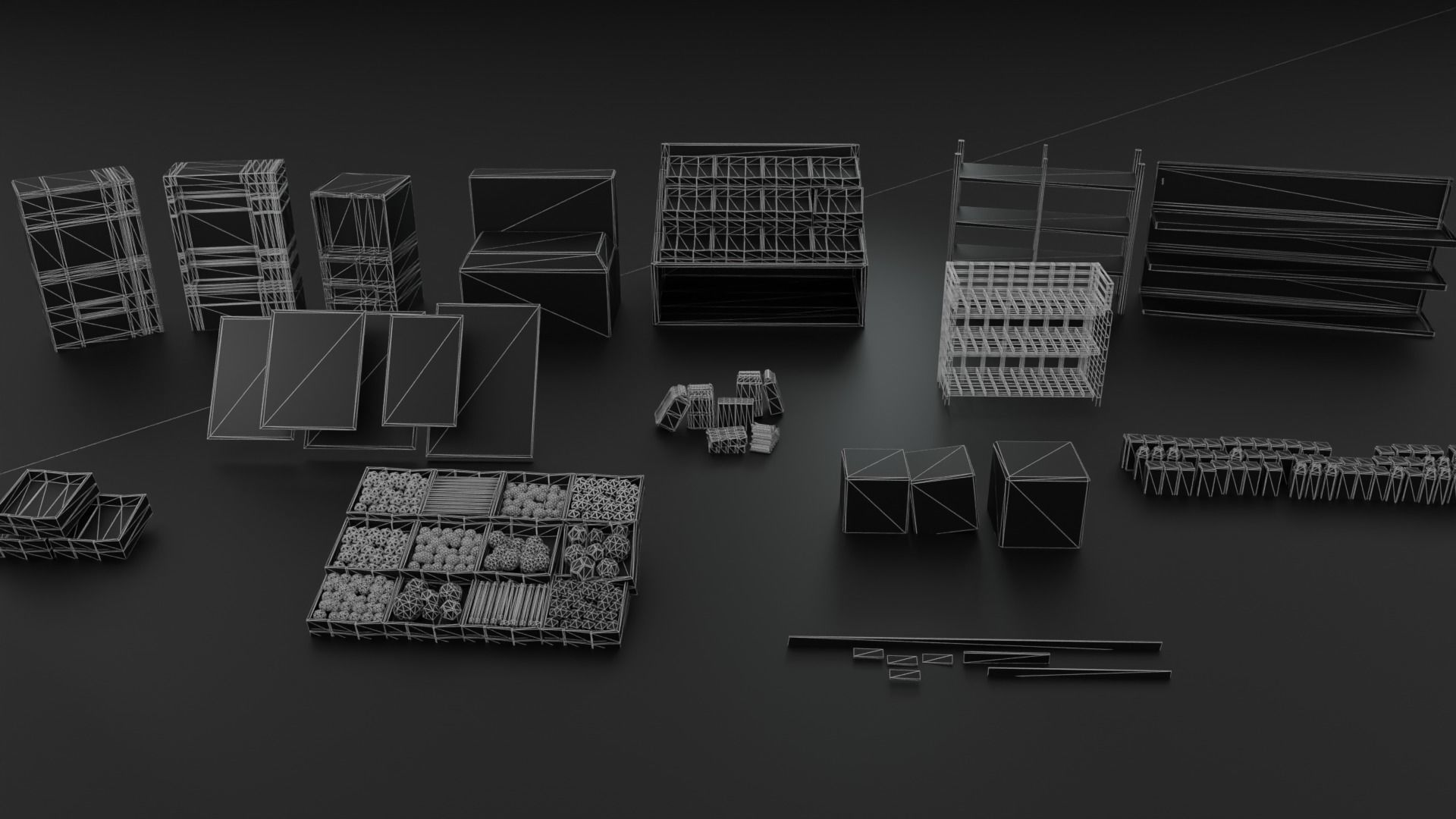 Grocery Store Asset Pack- Game Ready Low-poly 3D model_8
