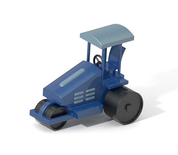 Classic Road Roller Machine 3D print model_7