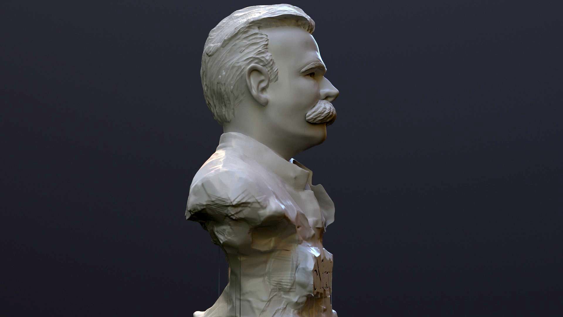 Friedrich Nietzsche Bust  Printable 3D print model_7