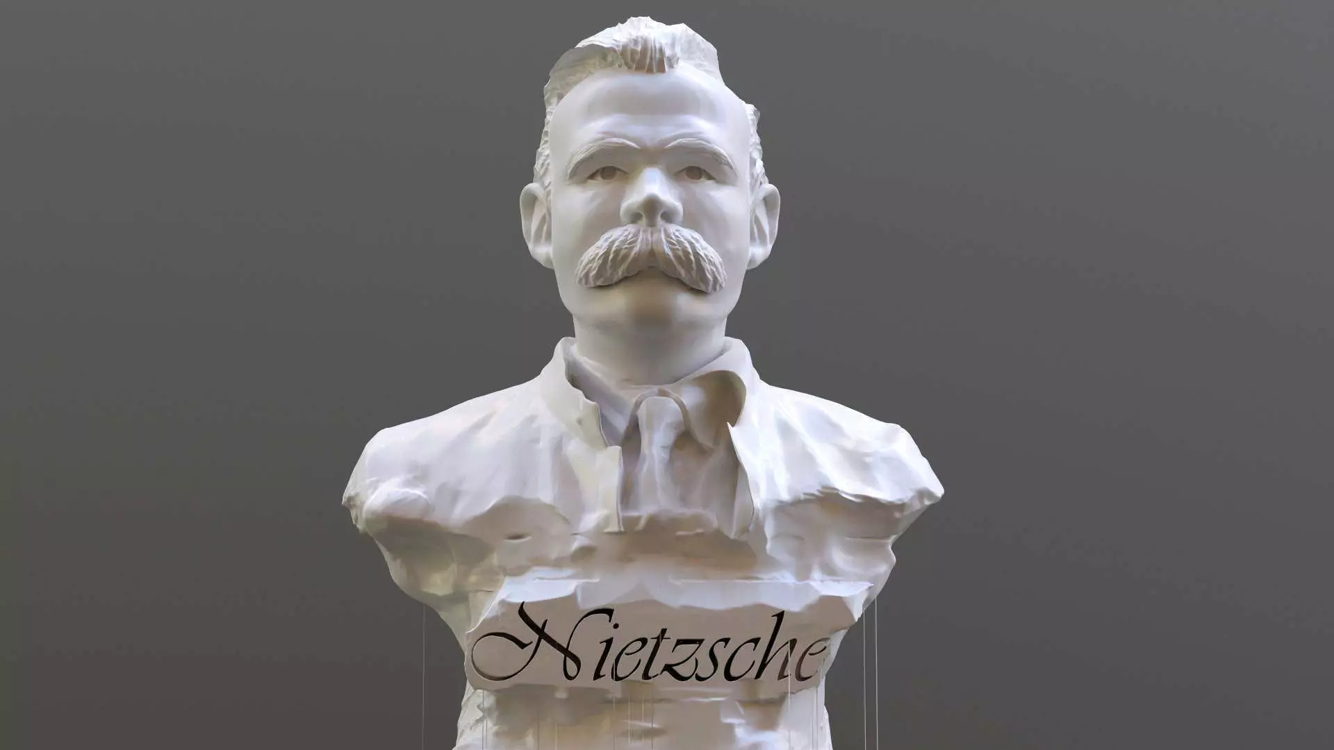 Friedrich Nietzsche Bust  Printable 3D print model_0
