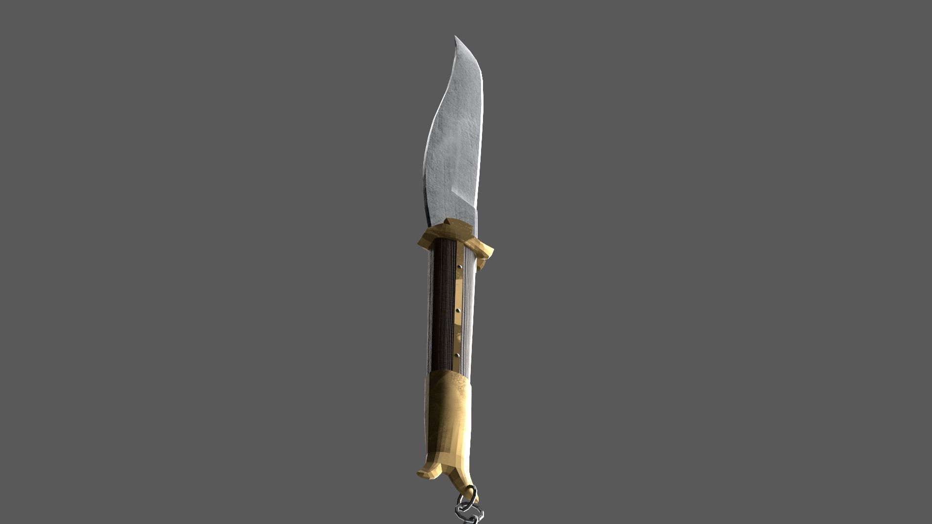 Rampuri Pocket Knife Low-poly 3D model_1