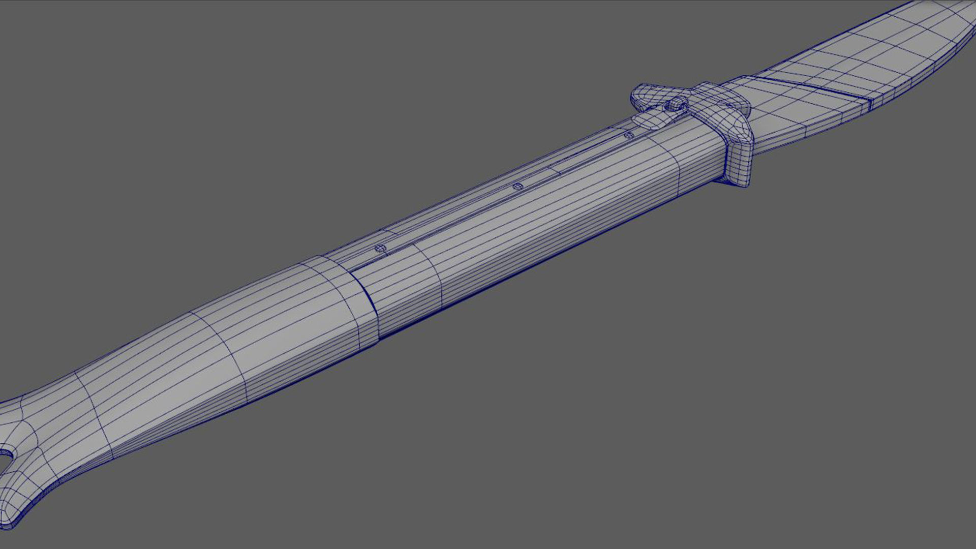 Rampuri Pocket Knife Low-poly 3D model_10